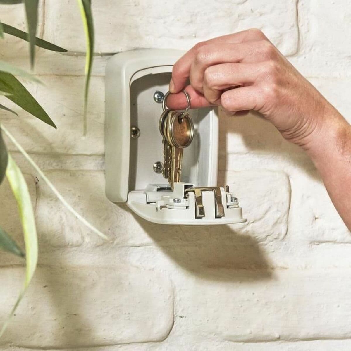 Kassaskåp Master Lock 5401EURDCRM Nycklar Vit Grå Metall Aluminium 8 x 3 x 12 cm - Image 5