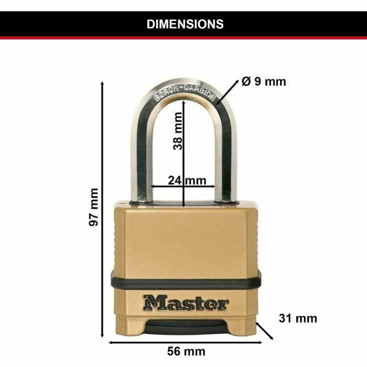 Zamek szyfrowy Master Lock Cynk - Image 5