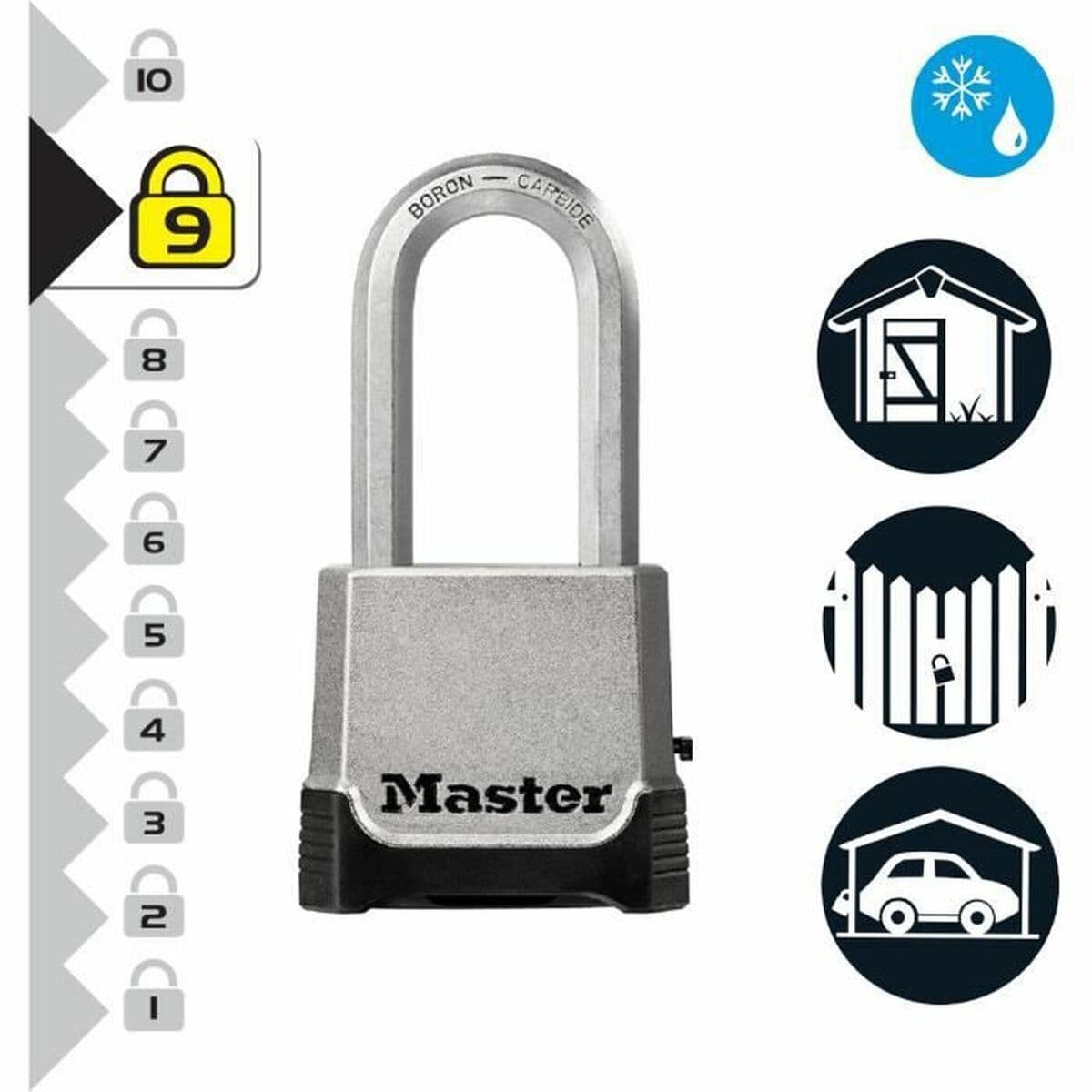 Hänglås med kod Master Lock M176EURDLH 56 mm Stål - Image 2