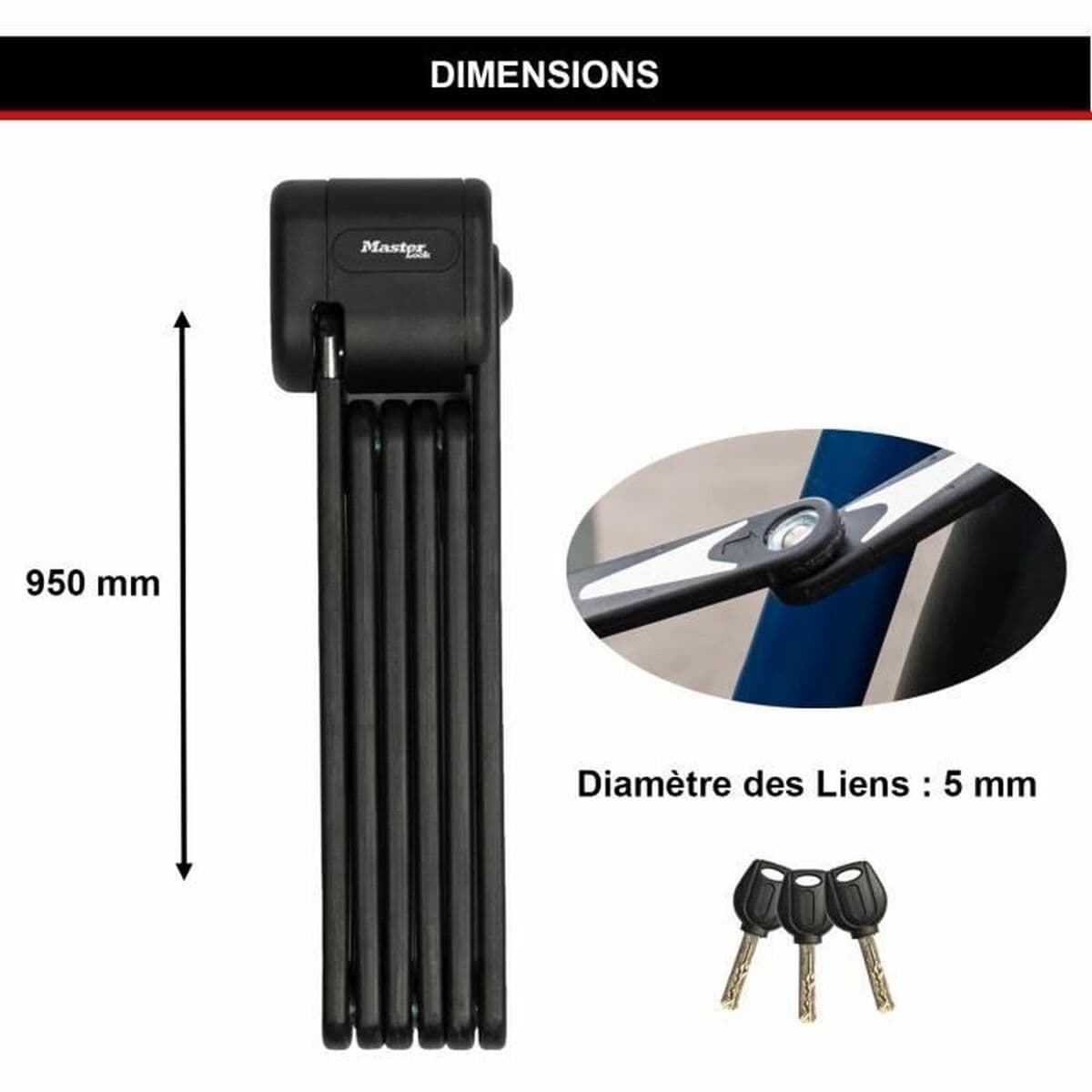 Piekaramā atslēga ar slēdzeni Master Lock - Image 6