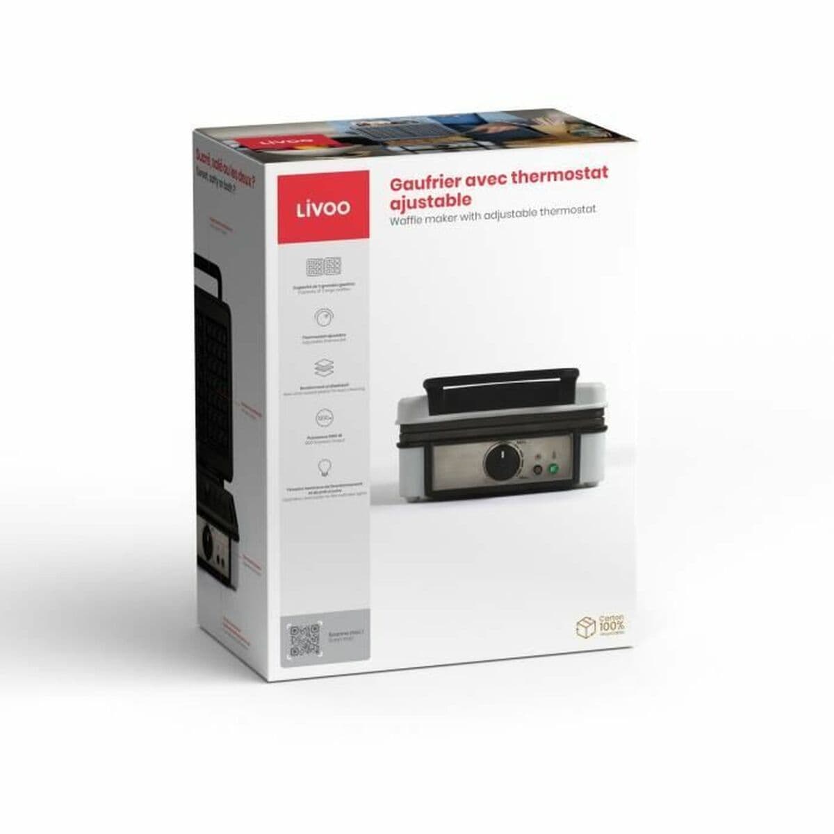 Elektrinė vaflinė Livoo DOP206 1200 W - Image 5
