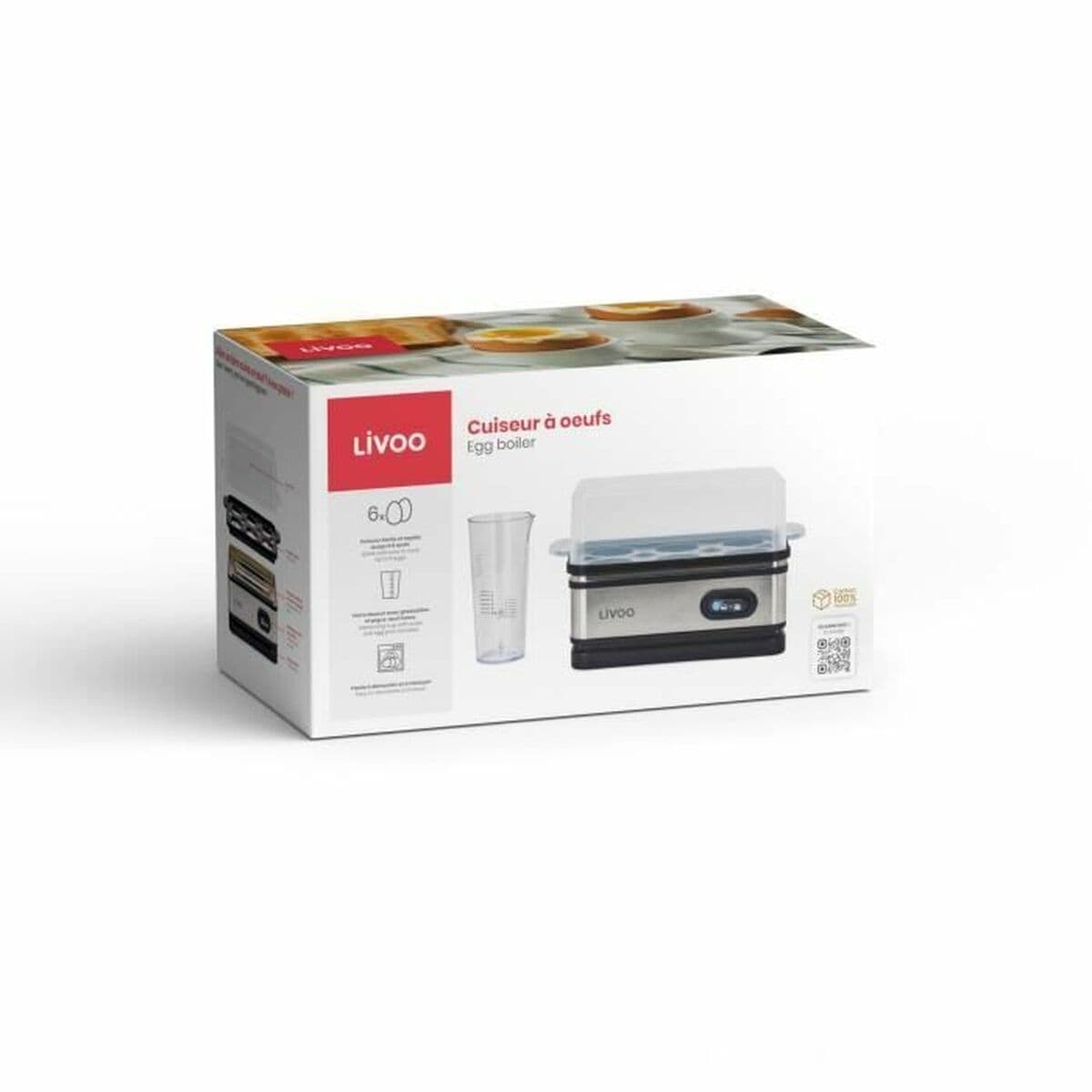 Kuhalo za jaja Livoo DOC290 Čelik 400 W - Image 5