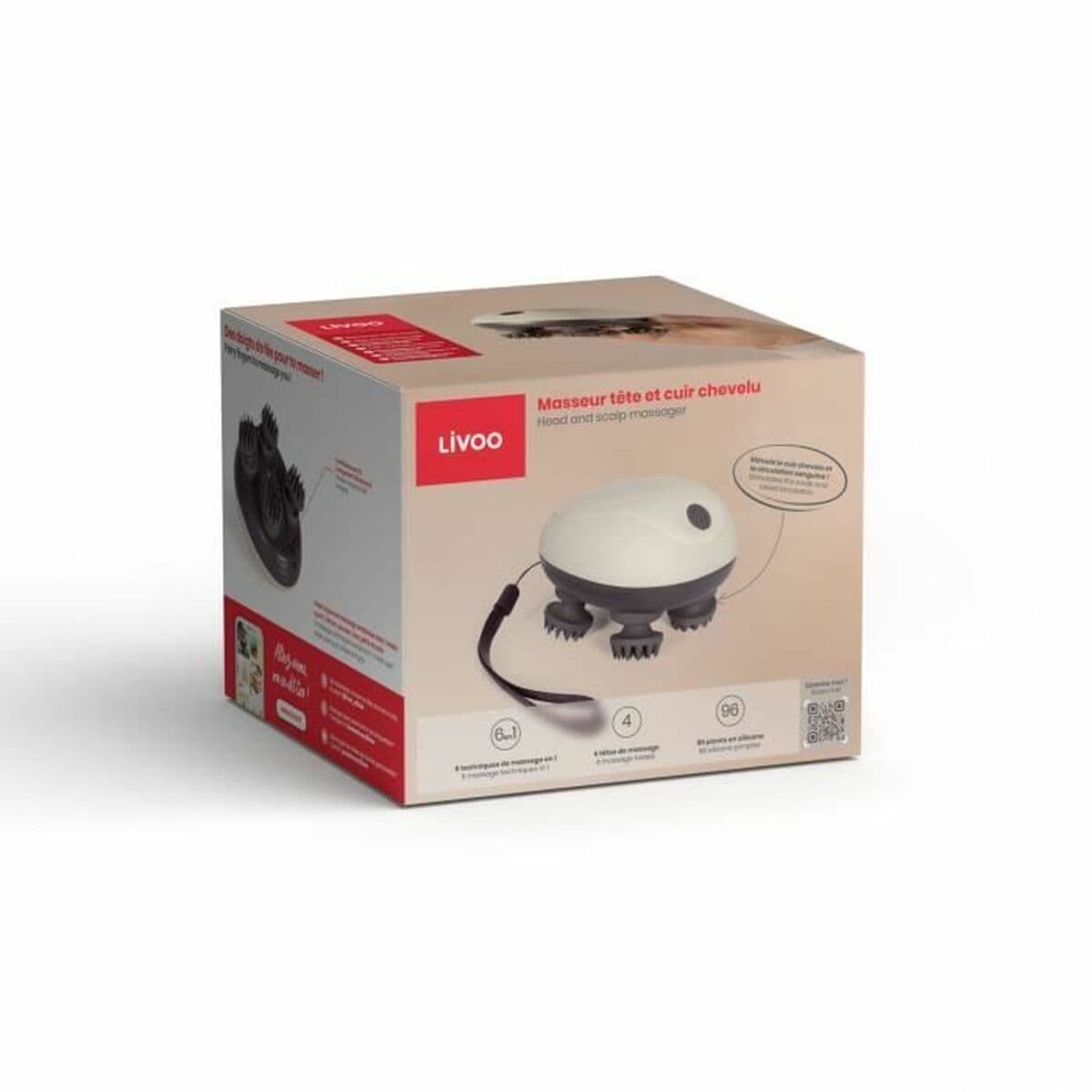 Massager med omladdningsbart huvud Livoo DOS202 - Image 3