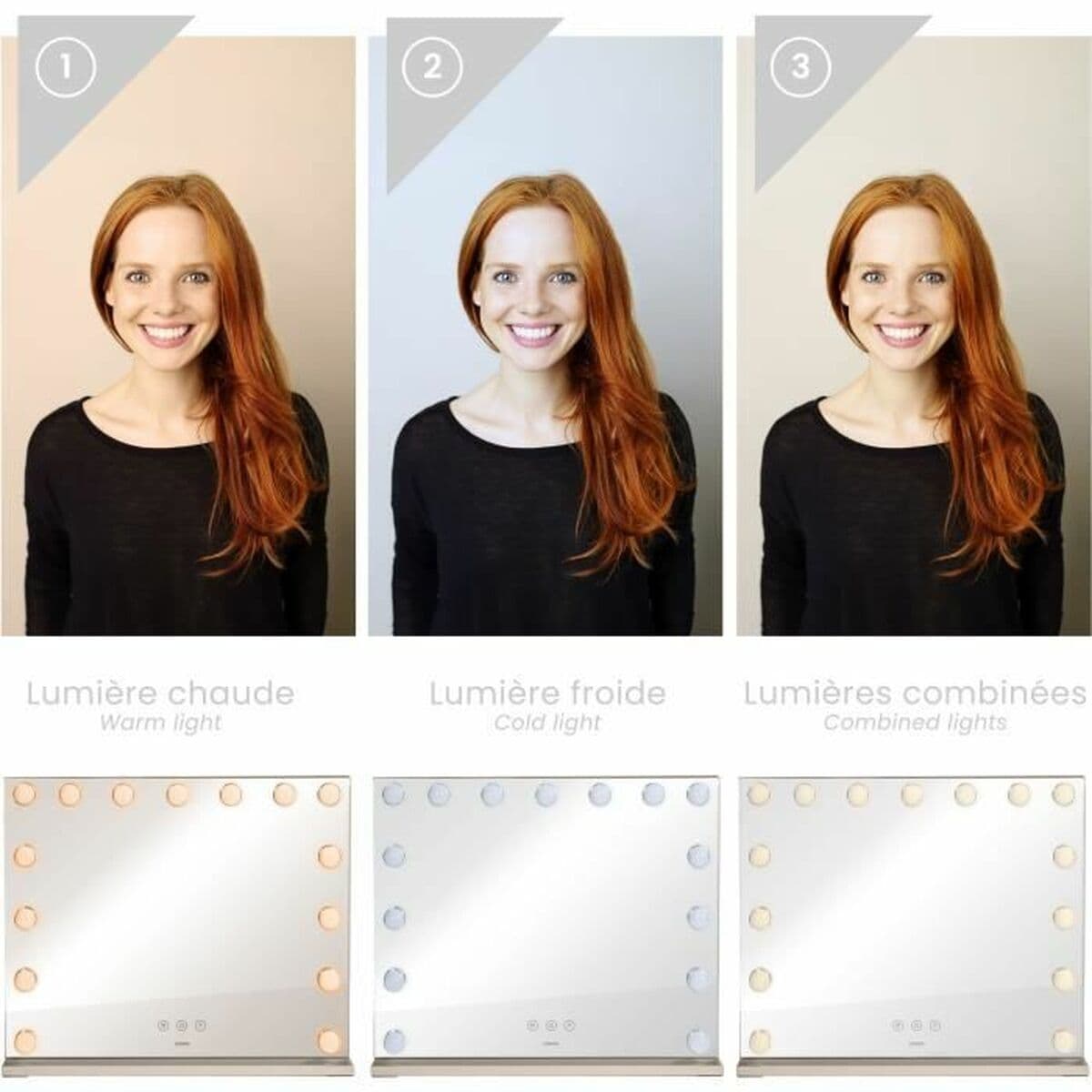 Suurendava Peegel Livoo DOS207 Valge Peegel - Image 2