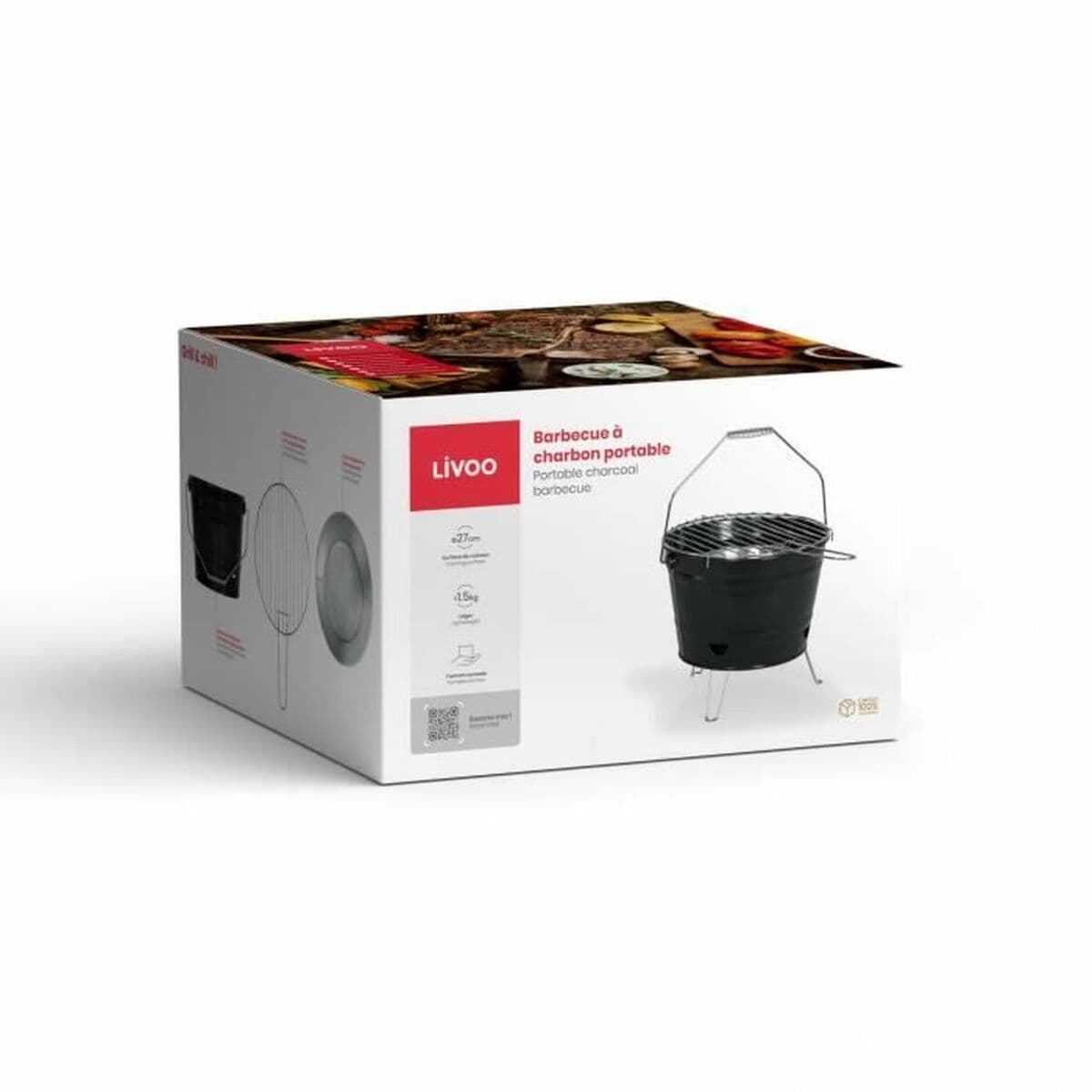 Barbacoa Portátil Livoo DOC327N Acero Inoxidable - Image 5