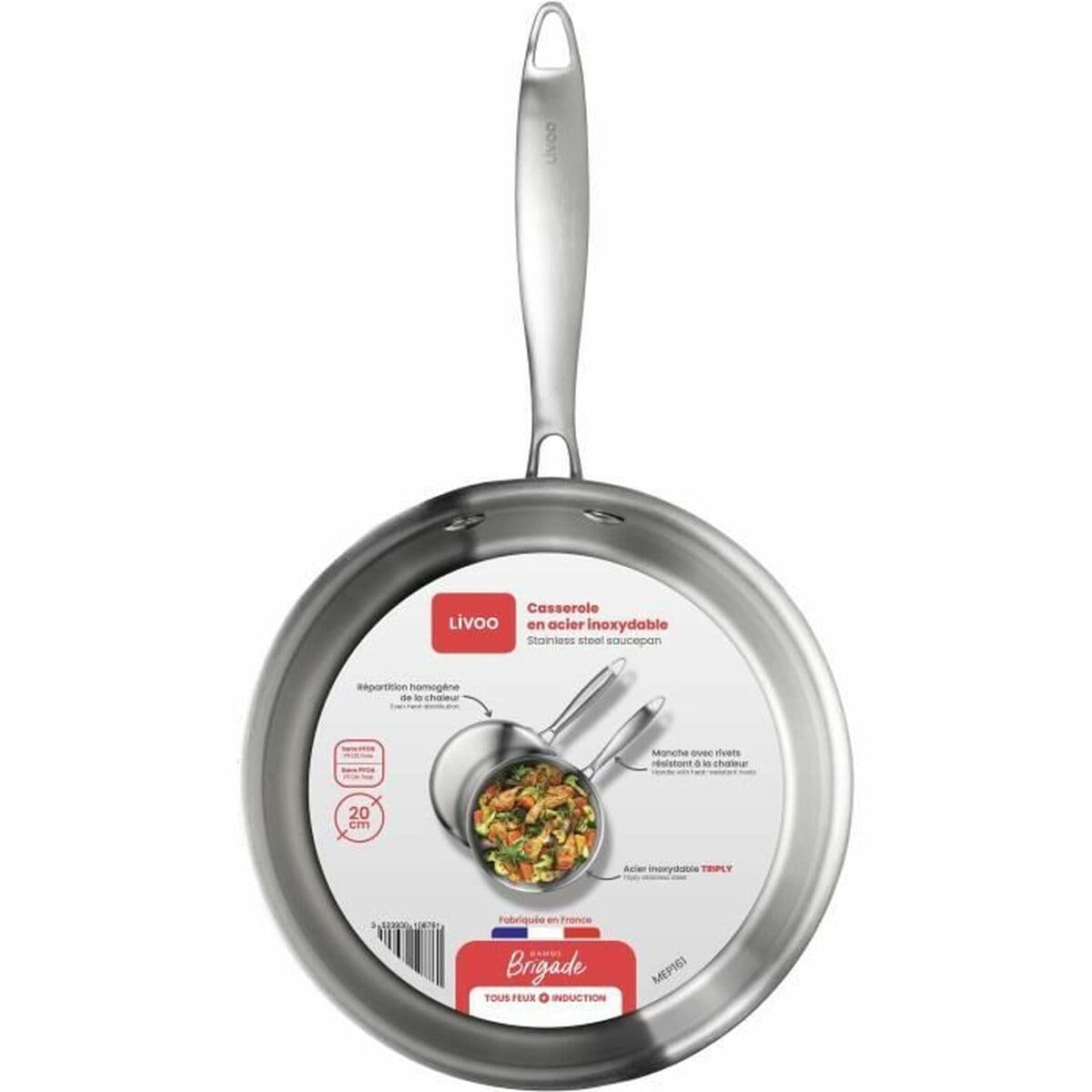Kasserolle Livoo Stahl Edelstahl Ø 20 cm - Image 5