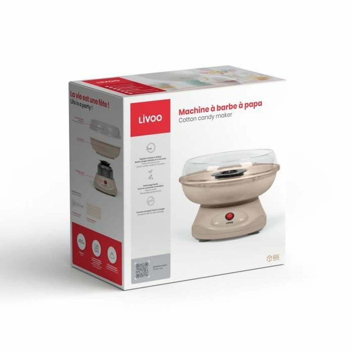 Máquina de Algodón de Azúcar Livoo DOM468C - Image 3