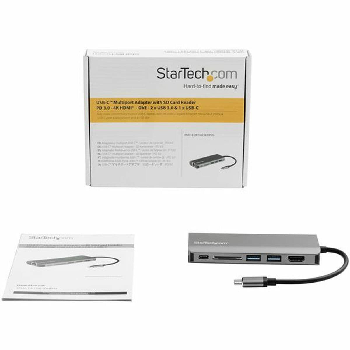 Station d'acceuil Startech DKT30CSDHPD3         4K Ultra HD Gris - Image 4