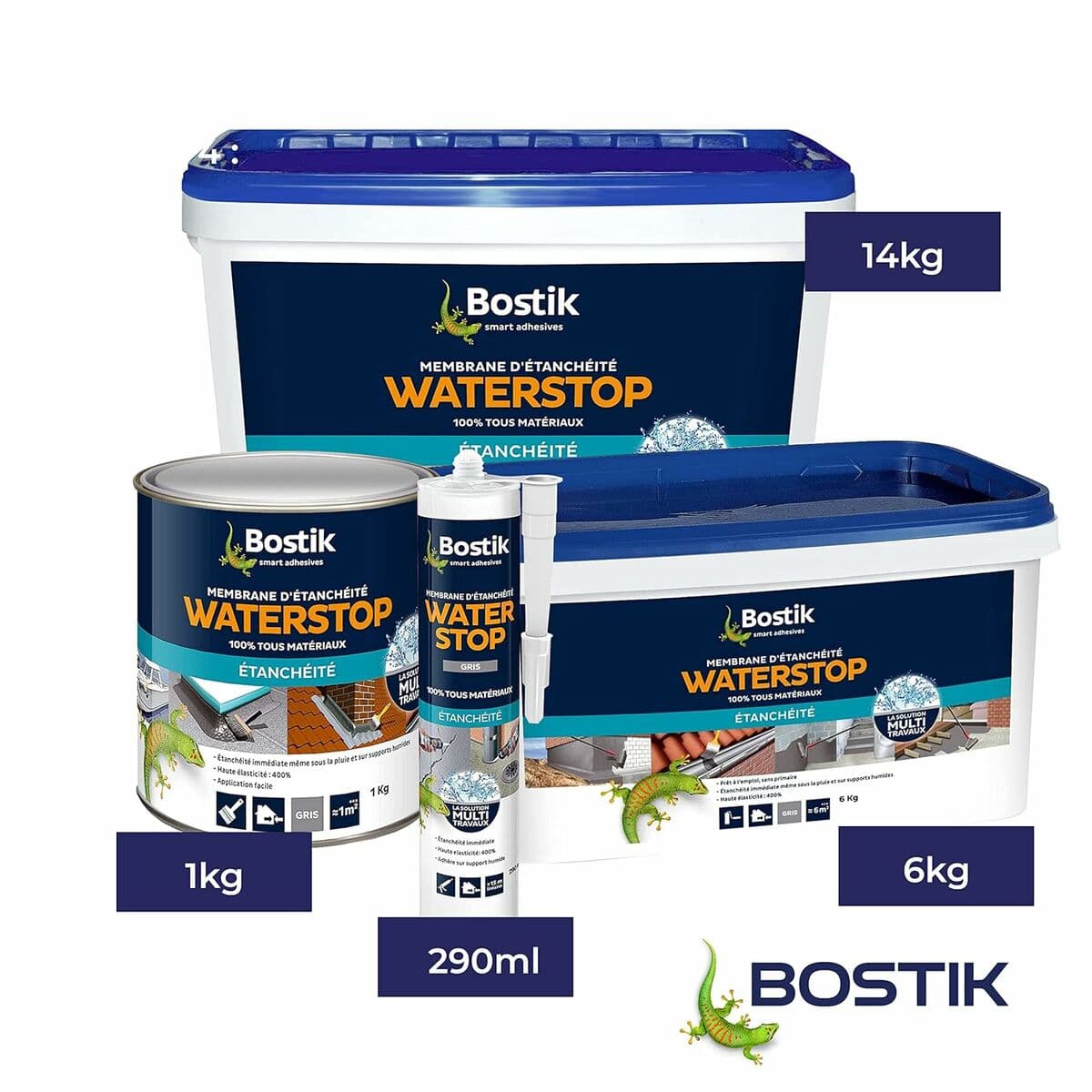 Silikon Bostik Grå Polyuretan Plast - Image 9