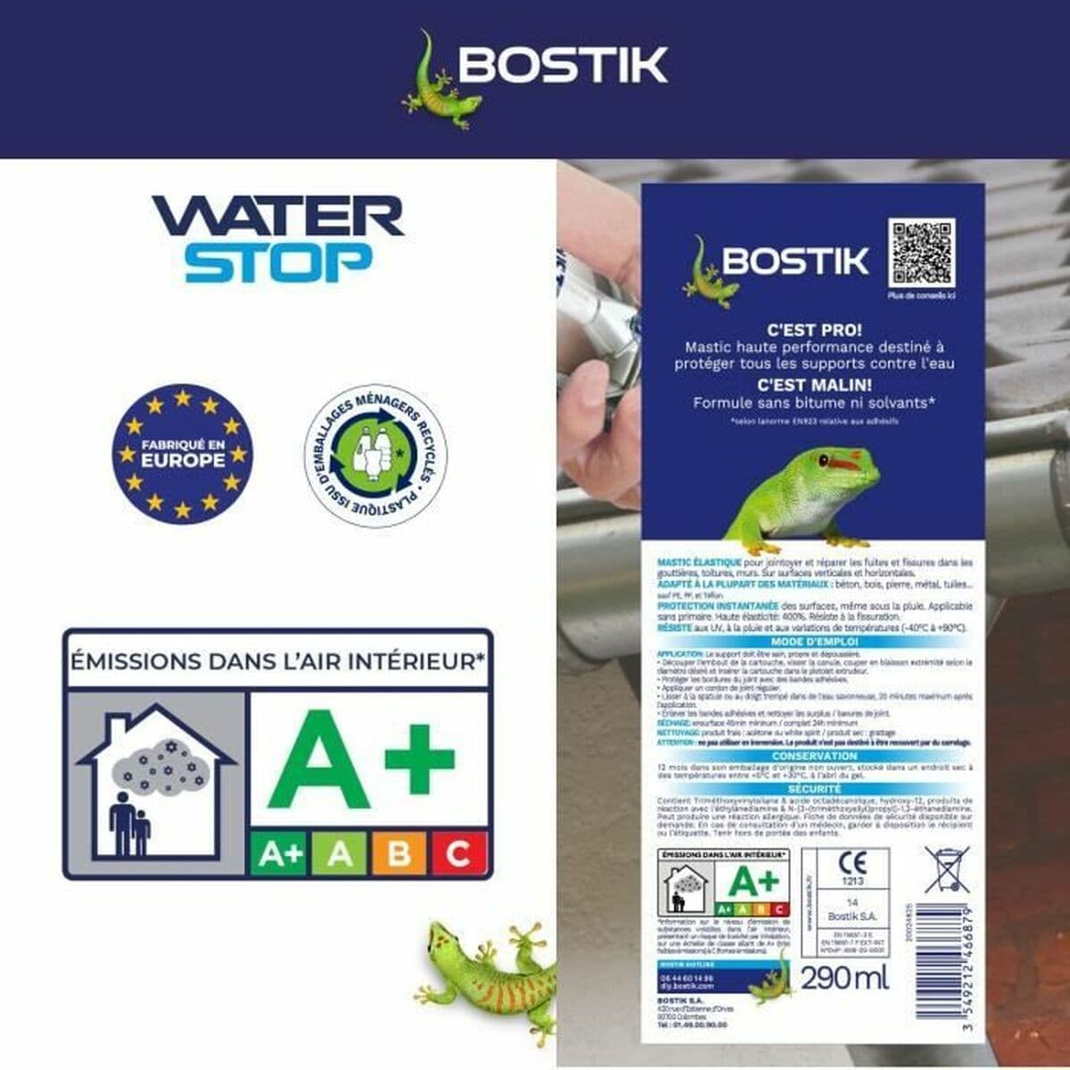 Silikon Bostik Grå Polyuretan Plast - Image 13