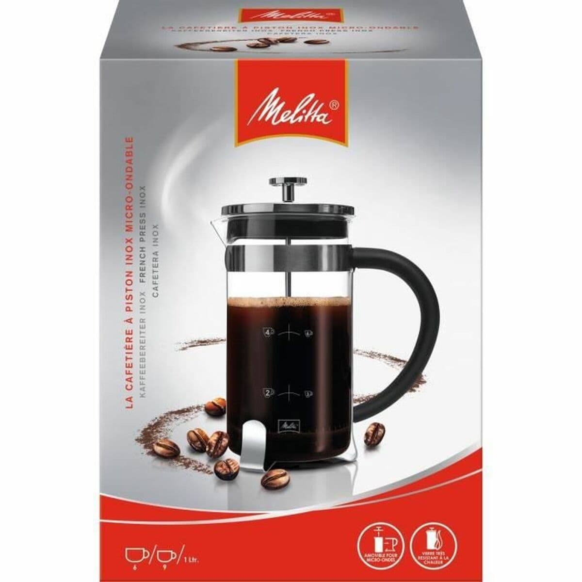Caffettiera a Stantuffo Melitta Premium 1 L 8 Tazze - Image 2