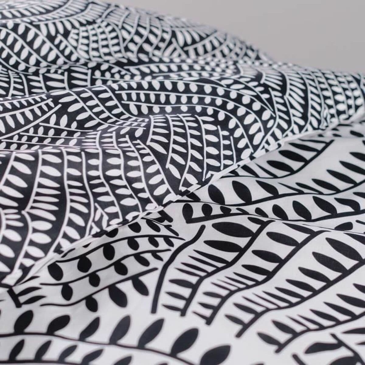 Komplet poszewek na kołdrę TODAY Biały Czarny 260 x 240 cm - Image 2