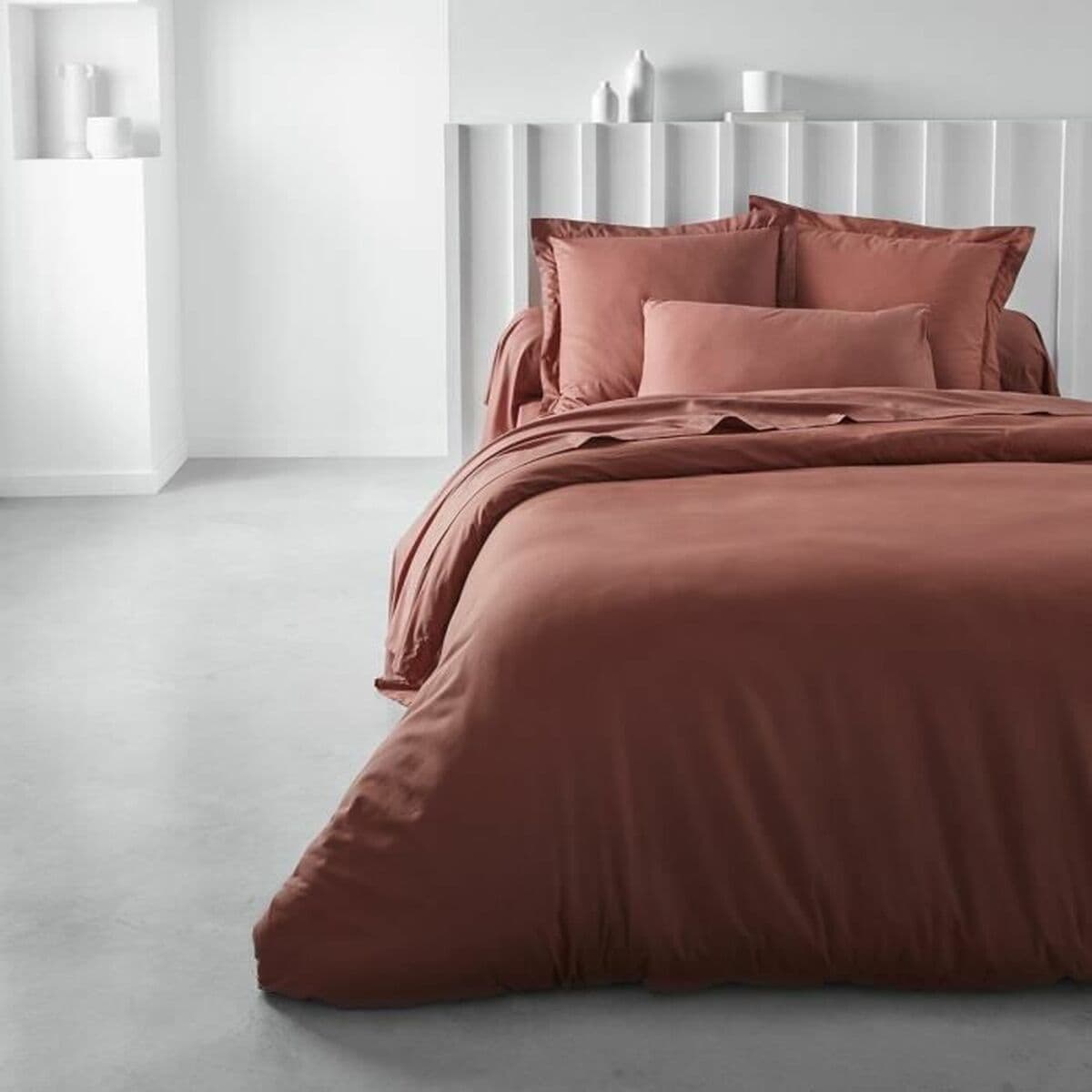 Drap housse TODAY 140 x 190 cm Terre cuite - Image 2