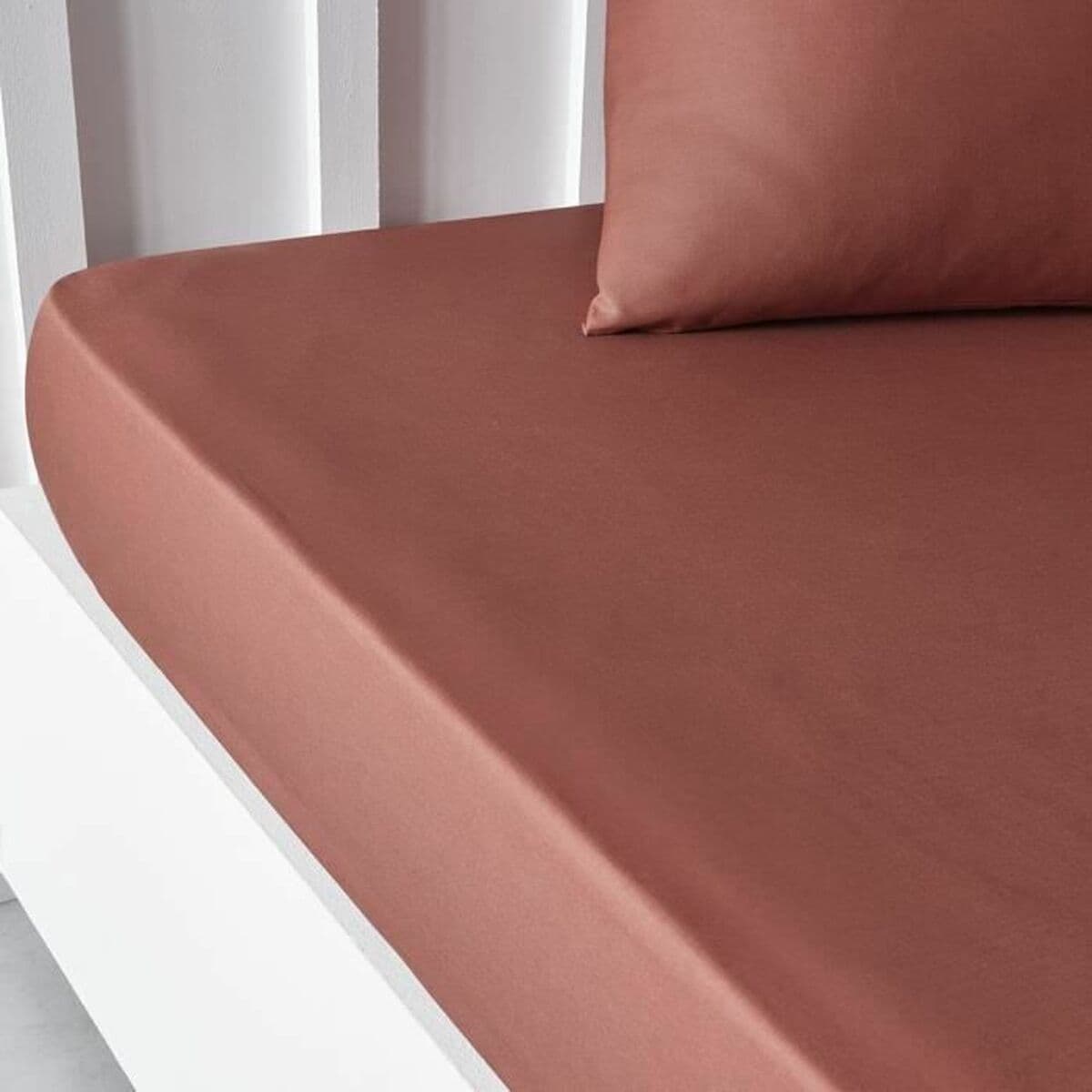 Drap housse TODAY 140 x 190 cm Terre cuite - Image 3