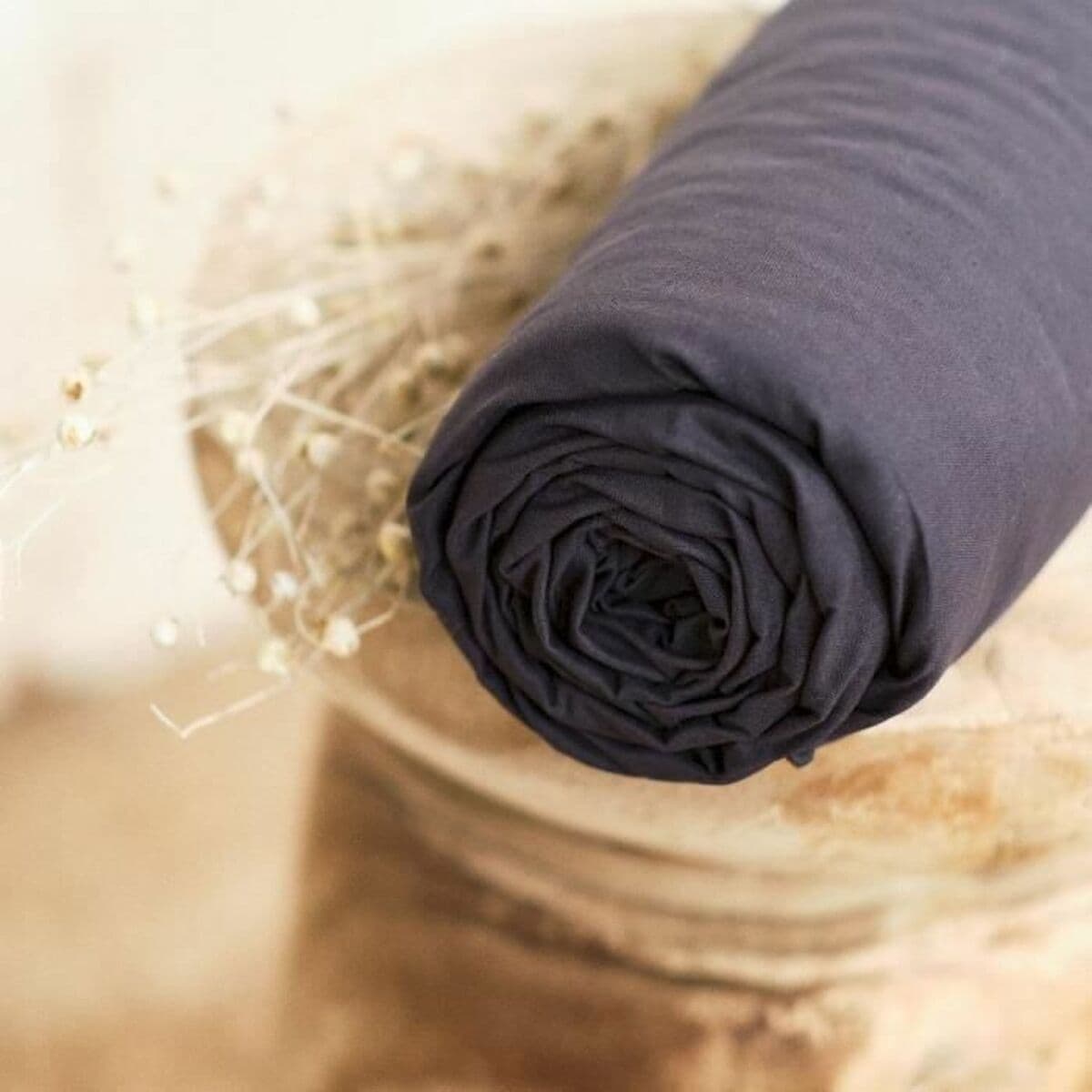 Spannbetttuch TODAY Essentials Schwarz 140 x 190 cm Anthrazit - Image 3