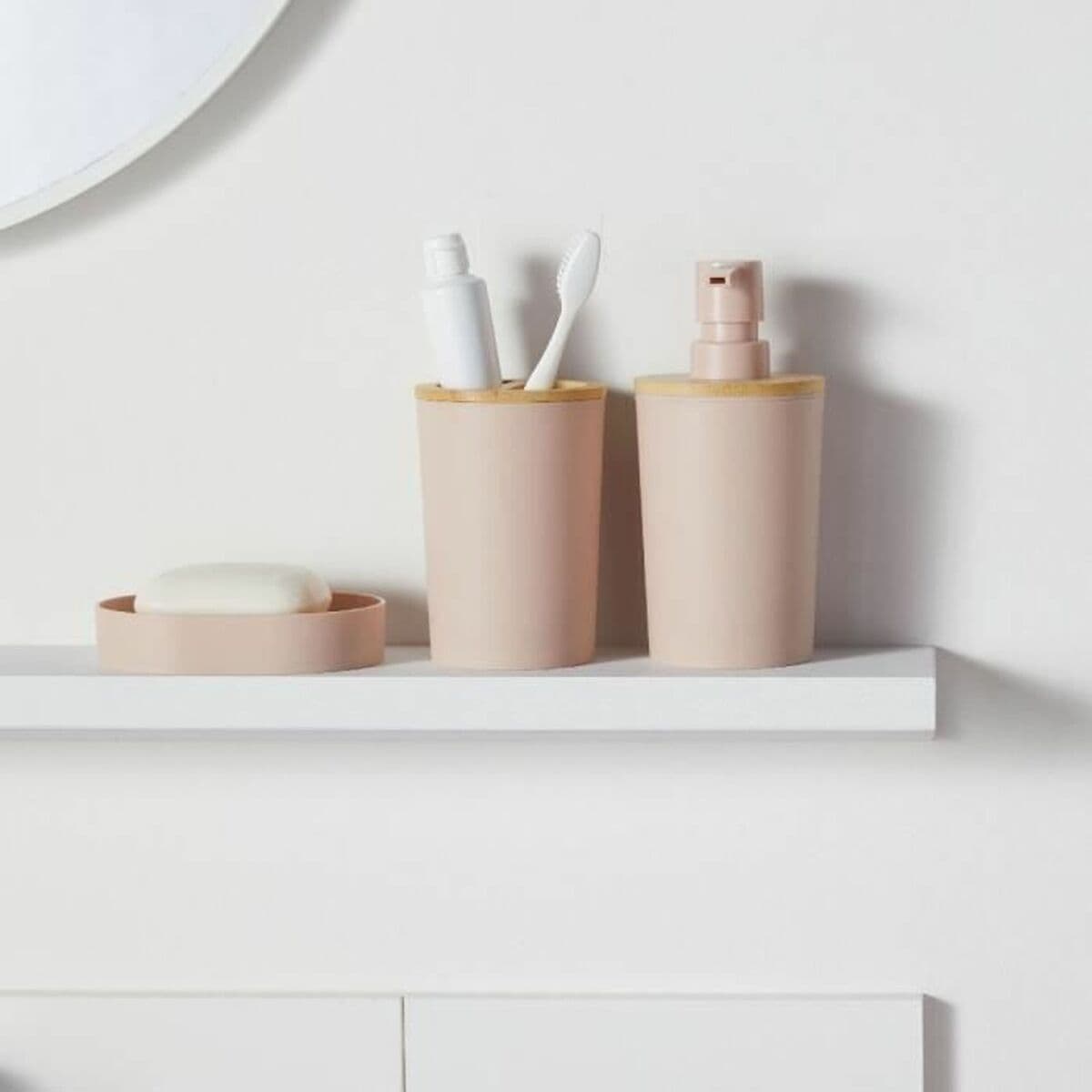 Badezimmer Set TODAY HOY Rosa Kunststoff Moderne (6 Stück) - Image 2