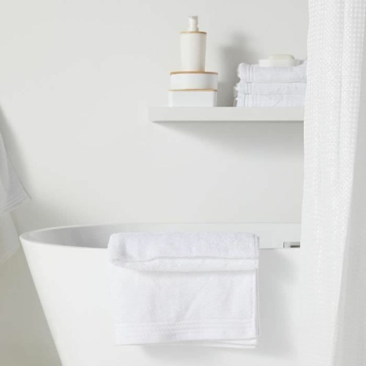 Duššikardin TODAY Valge Polüester 180 x 200 cm (12 Ühikut) - Image 3