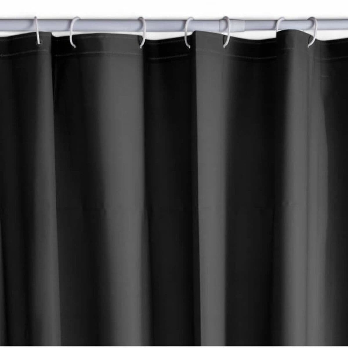 Duschvorhang TODAY Schwarz PEVA 180 x 200 cm (12 Stück)