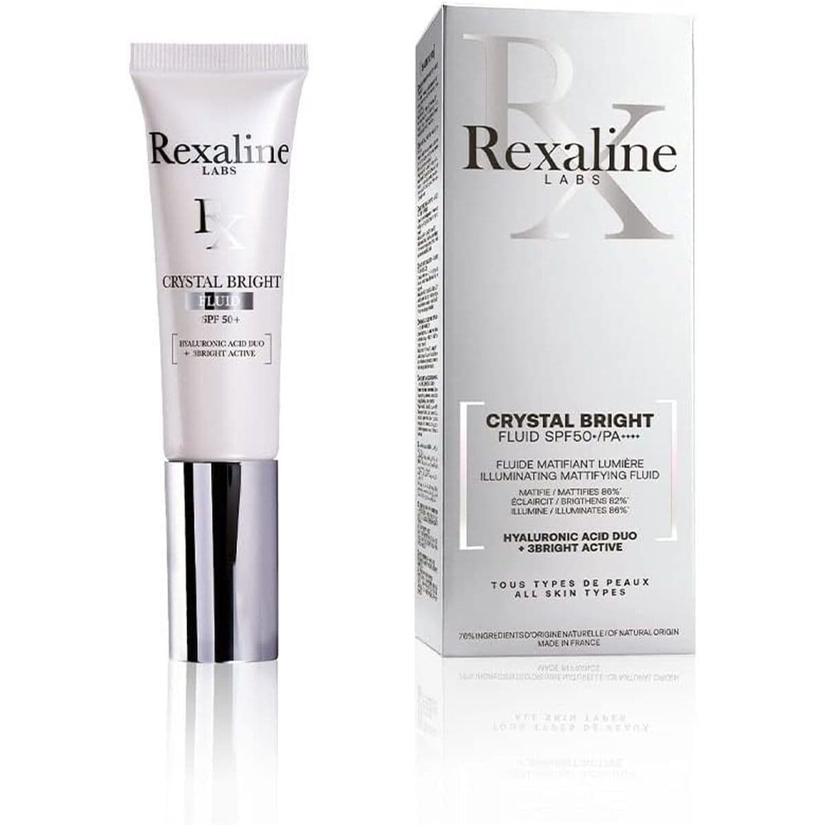 dieninis kremas Rexaline Crystal Bright Spf 50+ 30 ml Hialurono rūgštis - Image 2