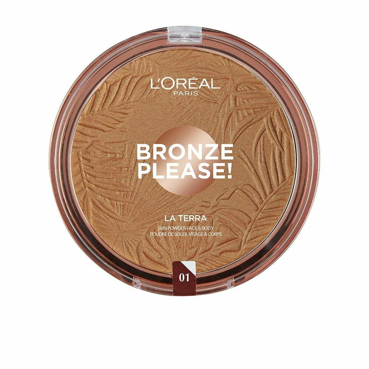 Kompakt pudder L'Oreal Make Up Bronze Nº 01-Light Caramel 18 g - Image 2