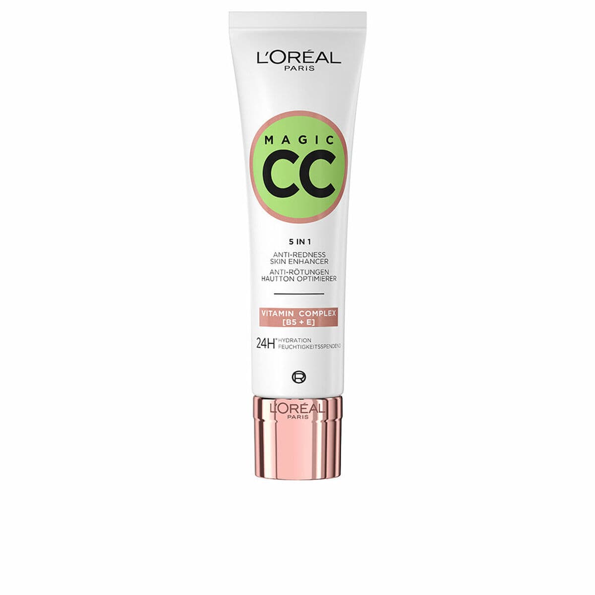 Crema Hidratante CC Cream L'Oreal Make Up Magic CC 30 ml Tratamiento Antirojeces