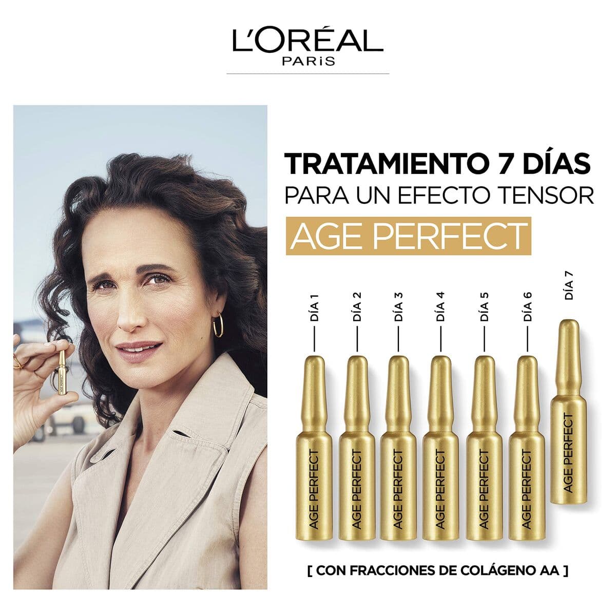 Ampollas Efecto Lifting L'Oreal Make Up Age Perfect - Image 2