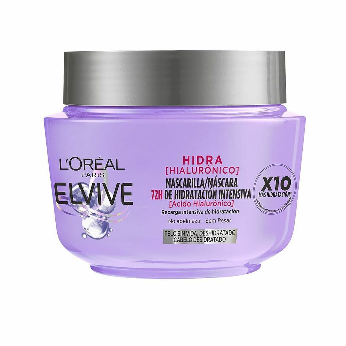 Mascarilla Capilar L'Oreal Make Up Elvive Hidra Hialurónico 300 ml Ácido Hialurónico