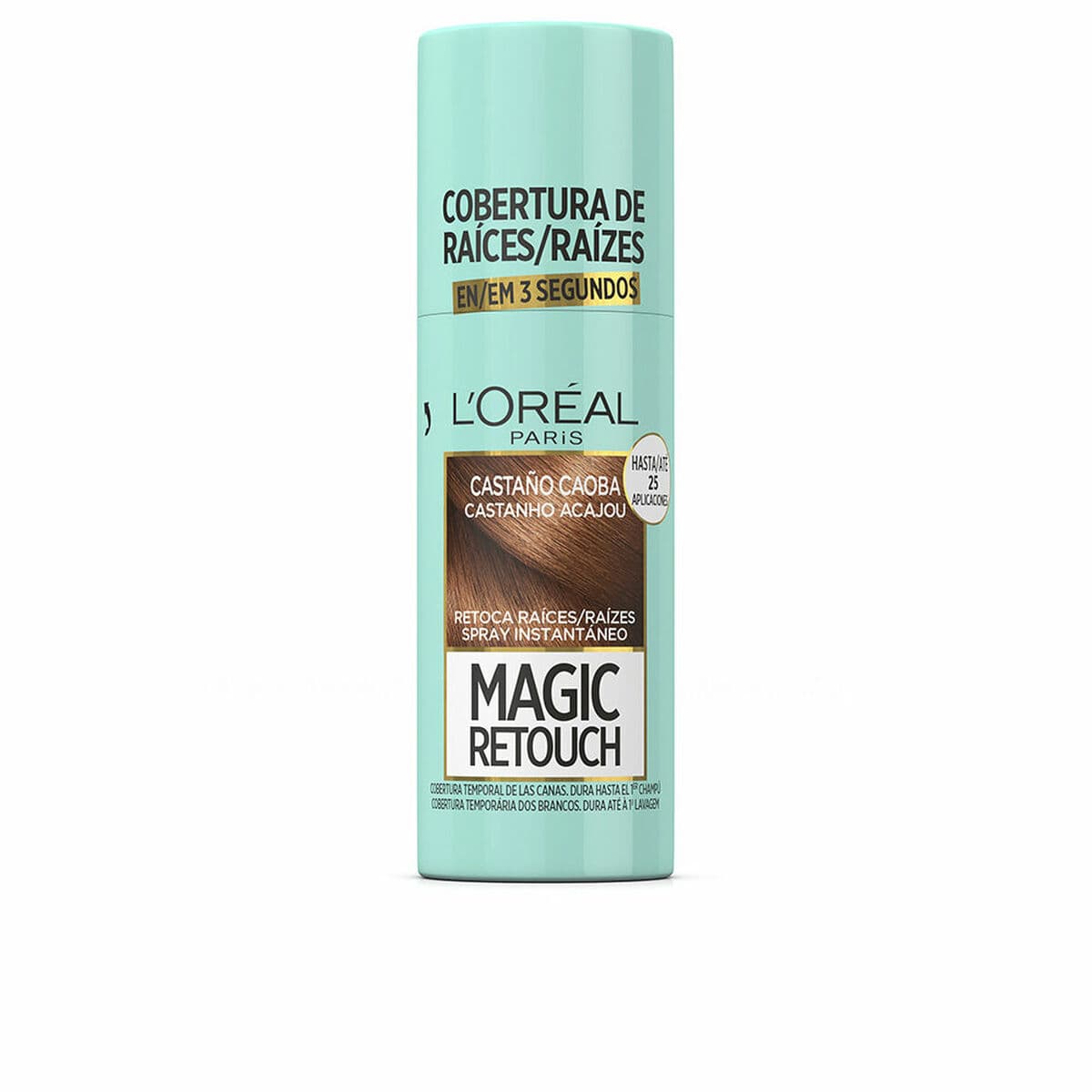 Privremeni sprej za toniranje korijena kose L'Oréal Paris Magic Retouch Smeđi Mahagonij Nº 6-Castano Caoba Spray 75 ml
