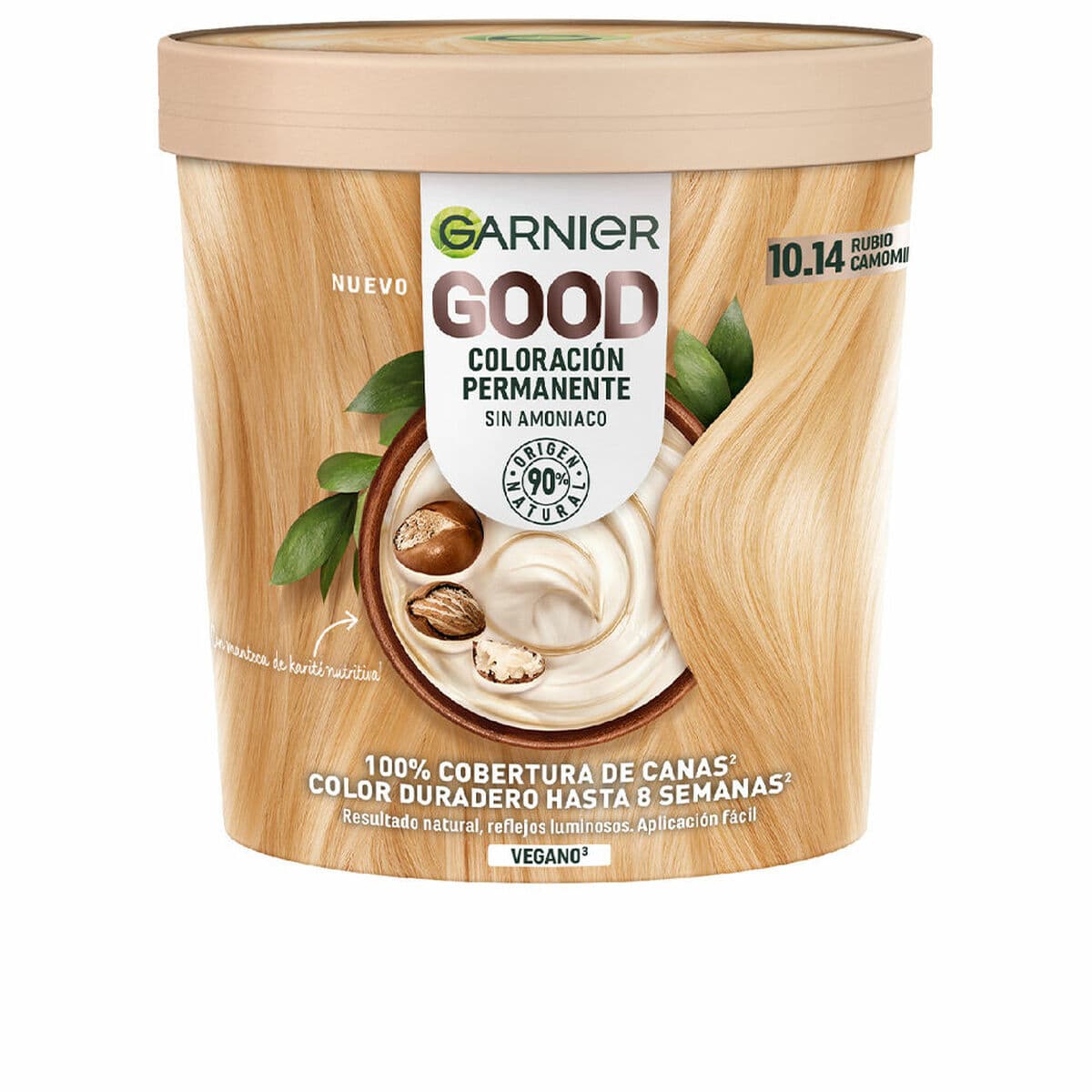 Noturīga Krāsa Garnier Good Gaišs Nº 10.14 Nº 10.14 Rubio Camomila 217 ml (1 gb.)