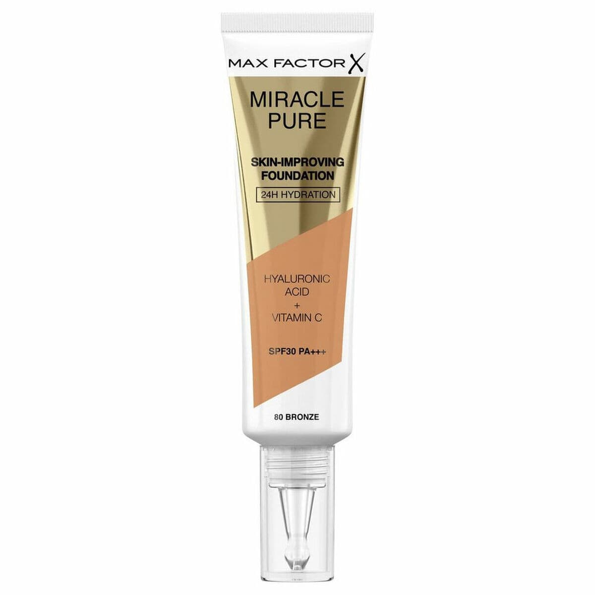 Base de Maquillaje Fluida Max Factor Miracle Pure Nº 80-bronze Nº 80 Bronze Spf 30 30 ml