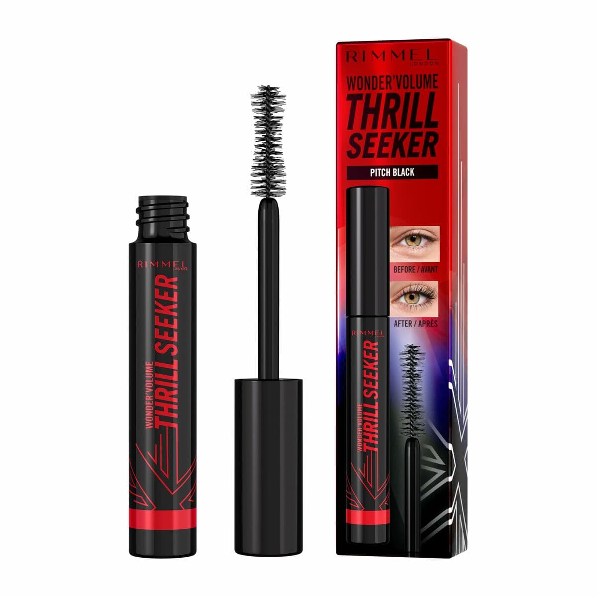 Rímel Rimmel London Volume Thrill Seeker Nº 004 Pitch Black Nº 004-Pitch Black 8 ml - Image 2