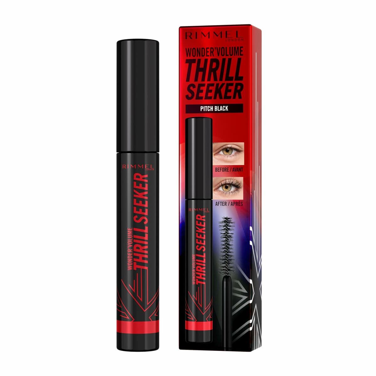 Rímel Rimmel London Volume Thrill Seeker Nº 004 Pitch Black Nº 004-Pitch Black 8 ml