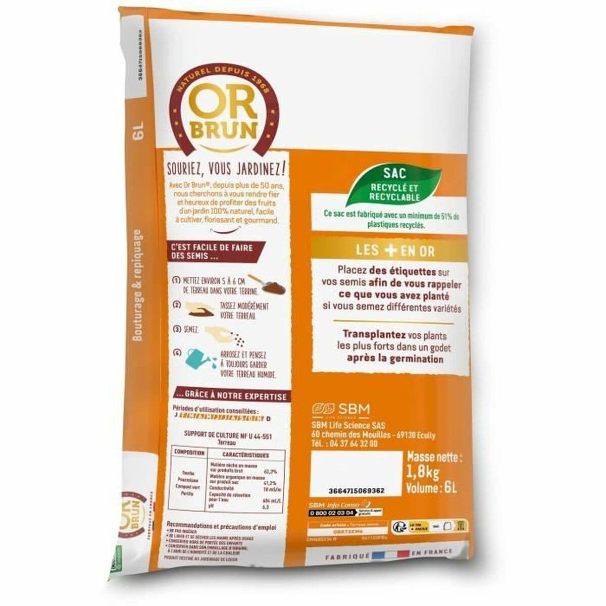 Tierra para macetas OR BRUN 6 L - Image 2