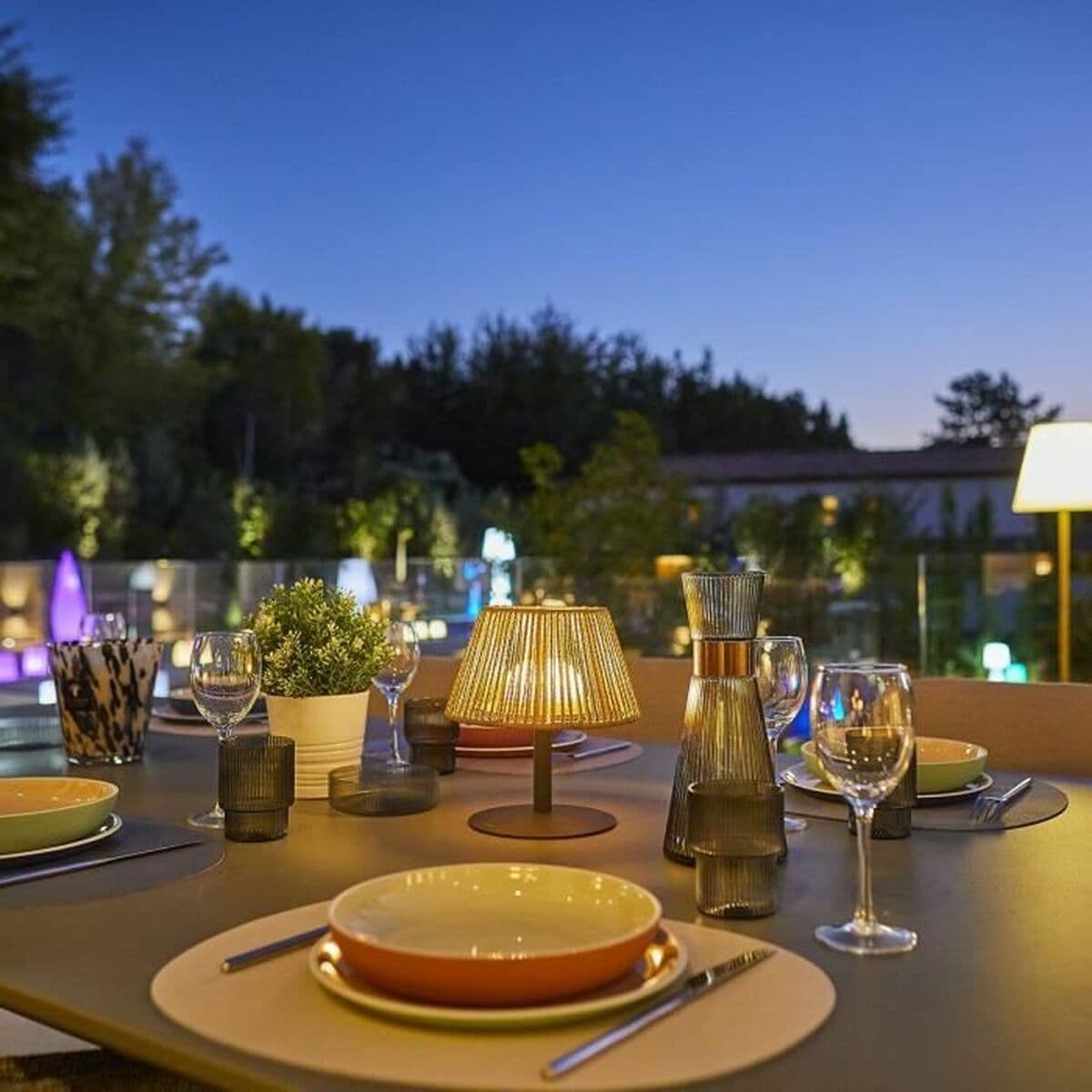 Lampa LED Lumisky Standy Mini Raffy Brązowy Plastikowy - Image 4