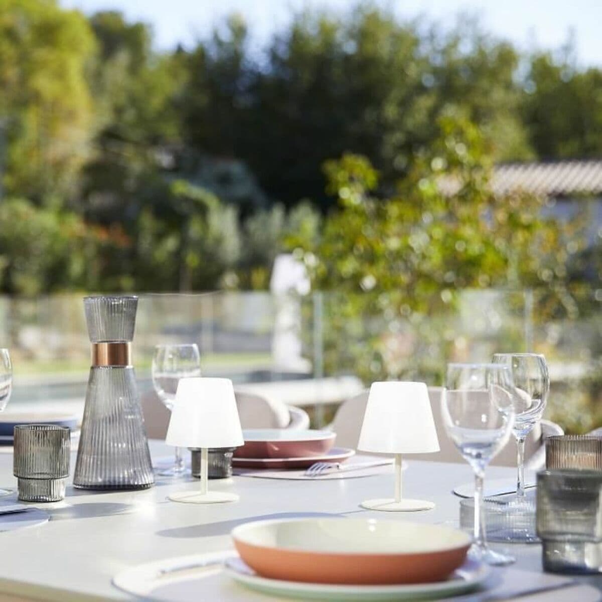 Tischlampe Lumisky E27 Hellbraun - Image 4