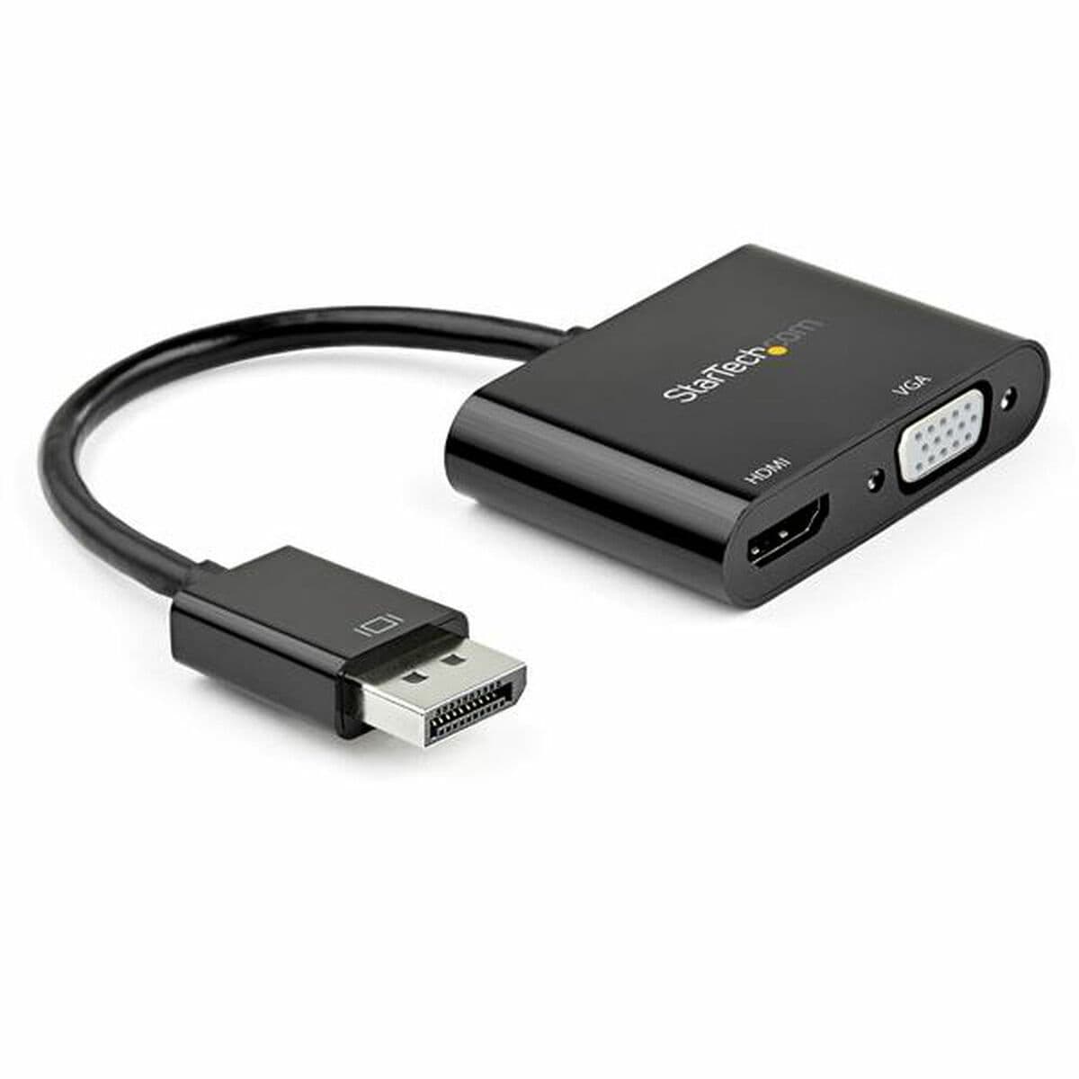Adattatore Display Port con HDMI/VGA Startech DP2VGAHD20           4K Ultra HD Nero