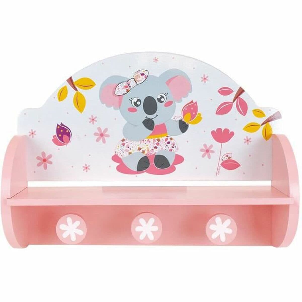 Perchero de Pared Fun House Rosa Madera MDF (33 x 46 x 15 cm) - Image 2