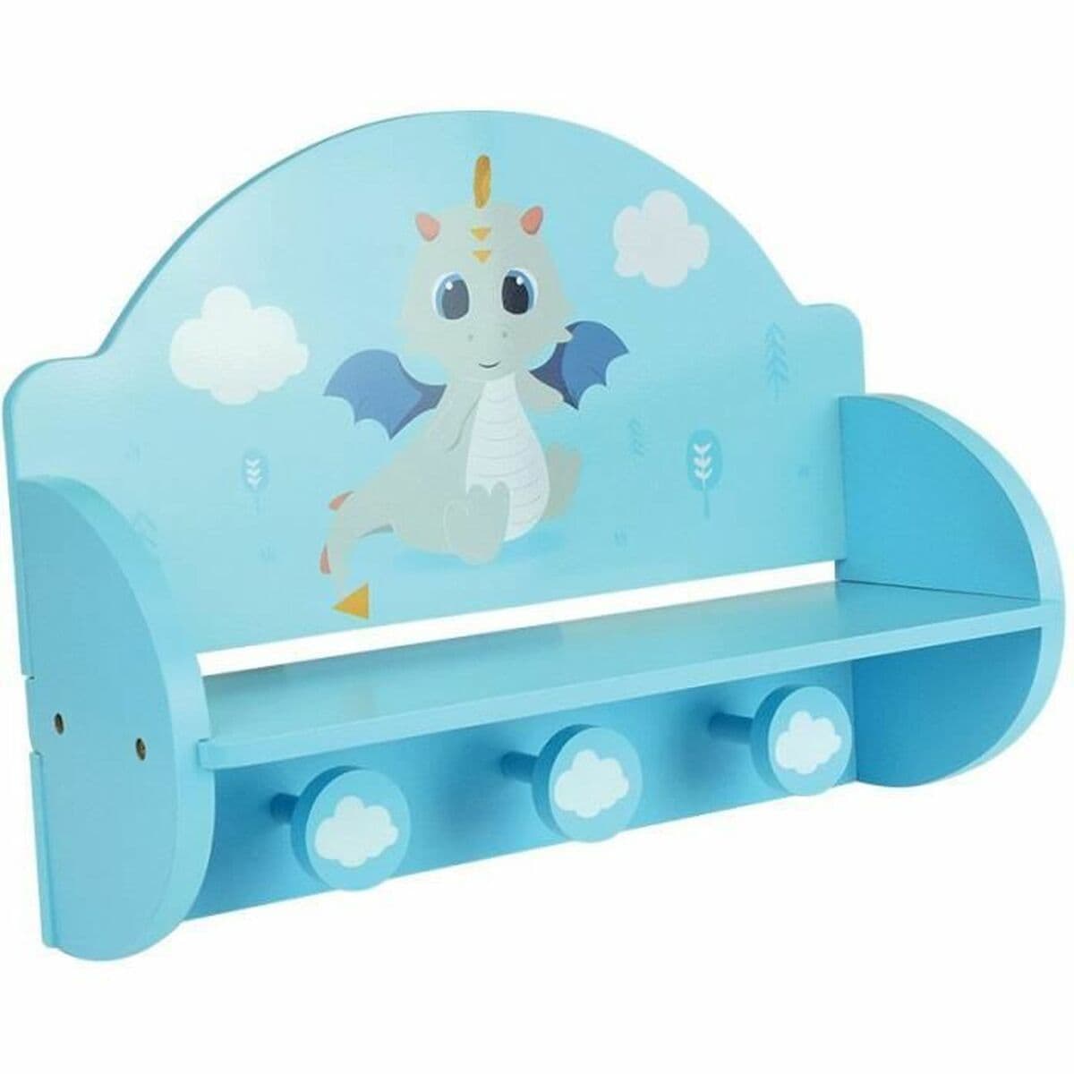 Perchero de Pared Fun House Azul Madera MDF (33 x 46 x 15 cm) - Image 2