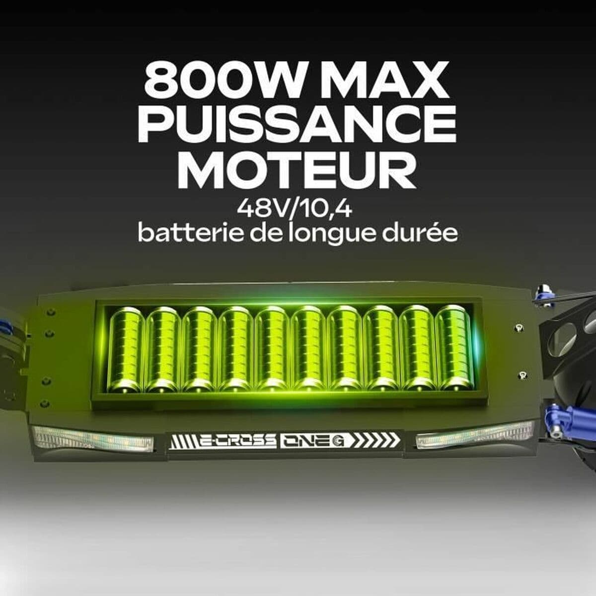 Elektrinis paspirtukas Urbanglide ECROSS ONE 800 W Juoda 25 km/h - Image 10