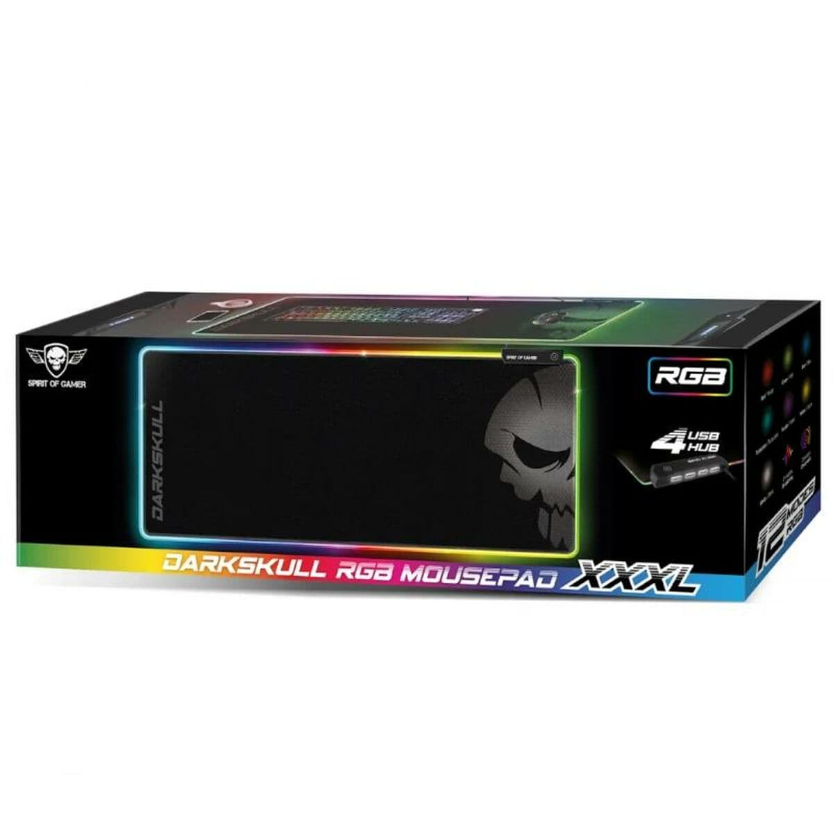 Gaming Mauspad Spirit of Gamer SOG-PADHXXRGB Schwarz Bunt RGB - Image 2