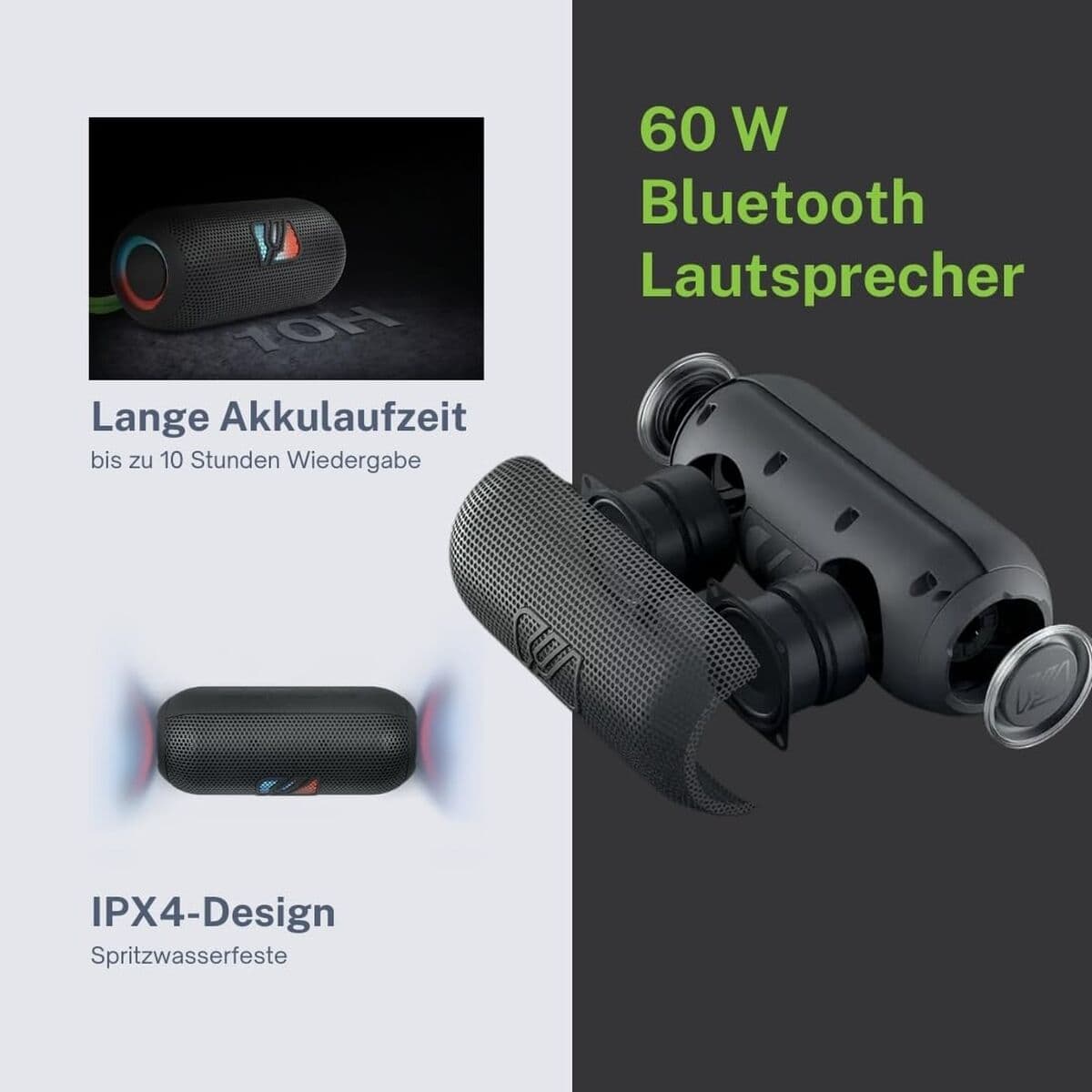 Tragbare Lautsprecher Muse M790BT Schwarz 60 W - Image 7