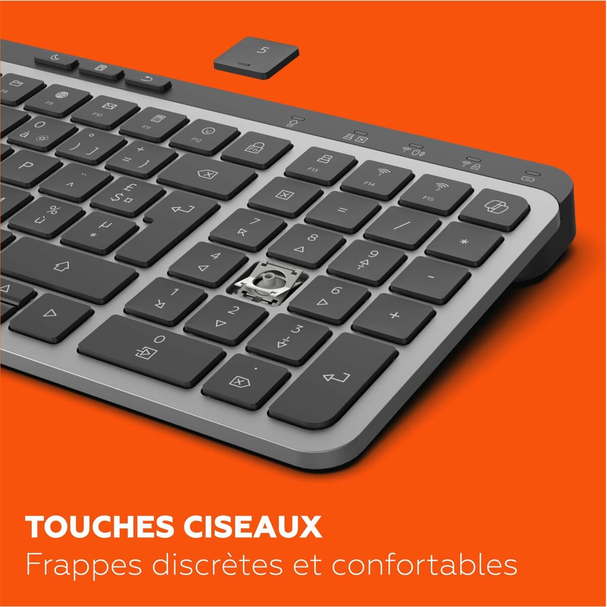 Clavier Mobility Lab KP450W Compact Noir Gris - Image 11