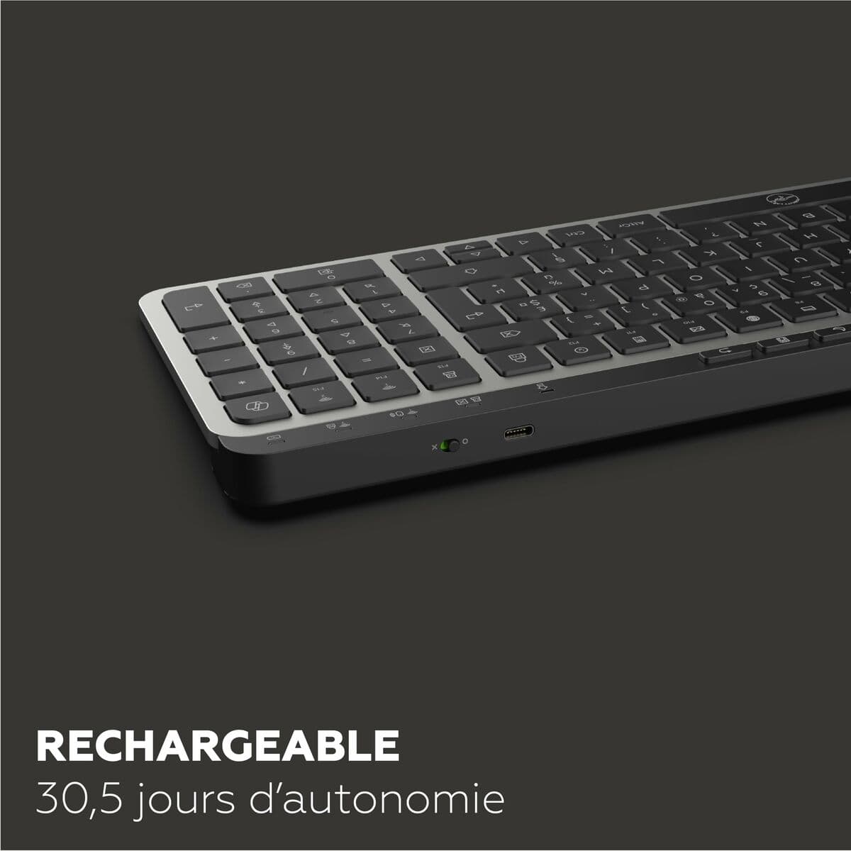 Clavier Mobility Lab KP450W Compact Noir Gris - Image 13