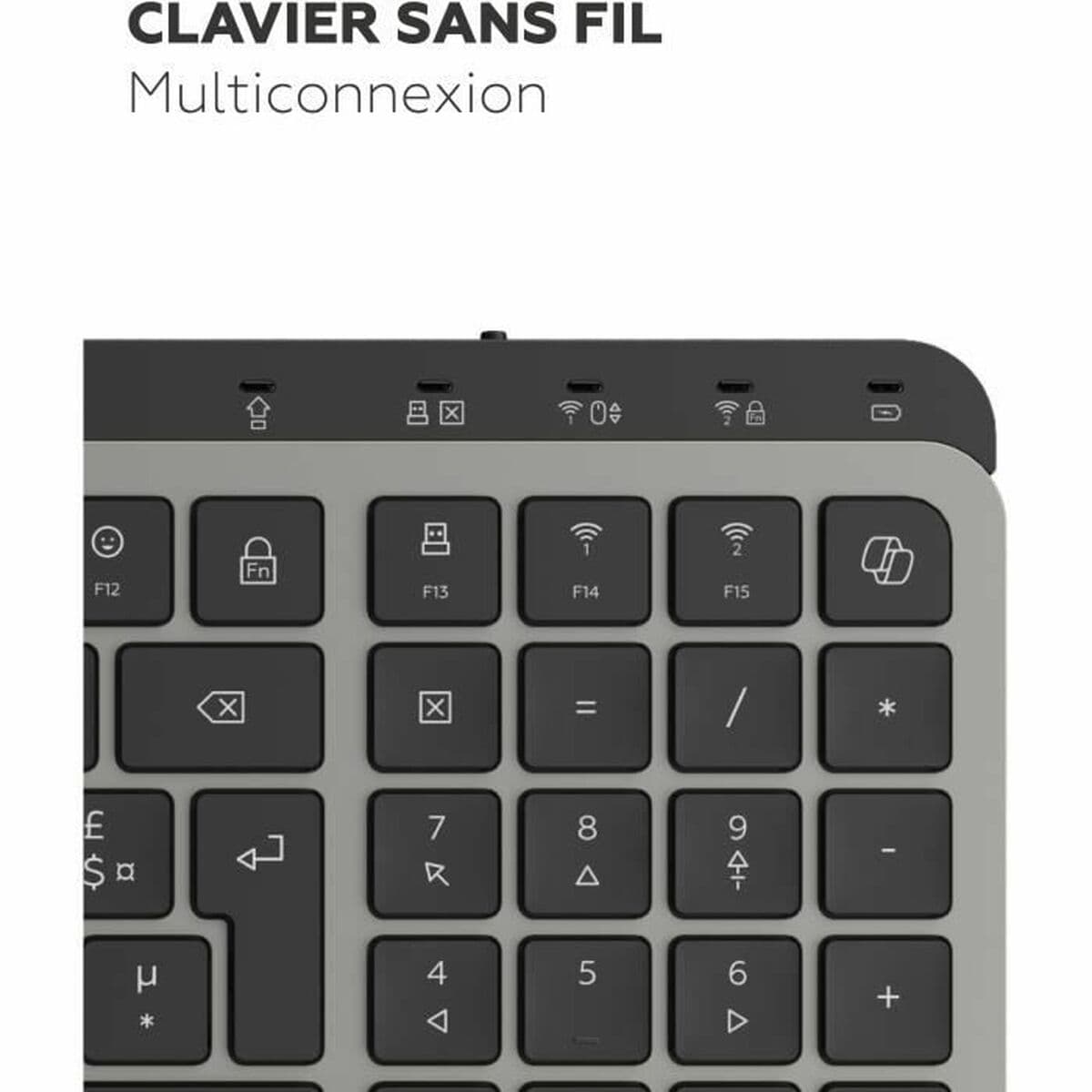 Clavier Mobility Lab KP450W Compact Noir Gris - Image 4