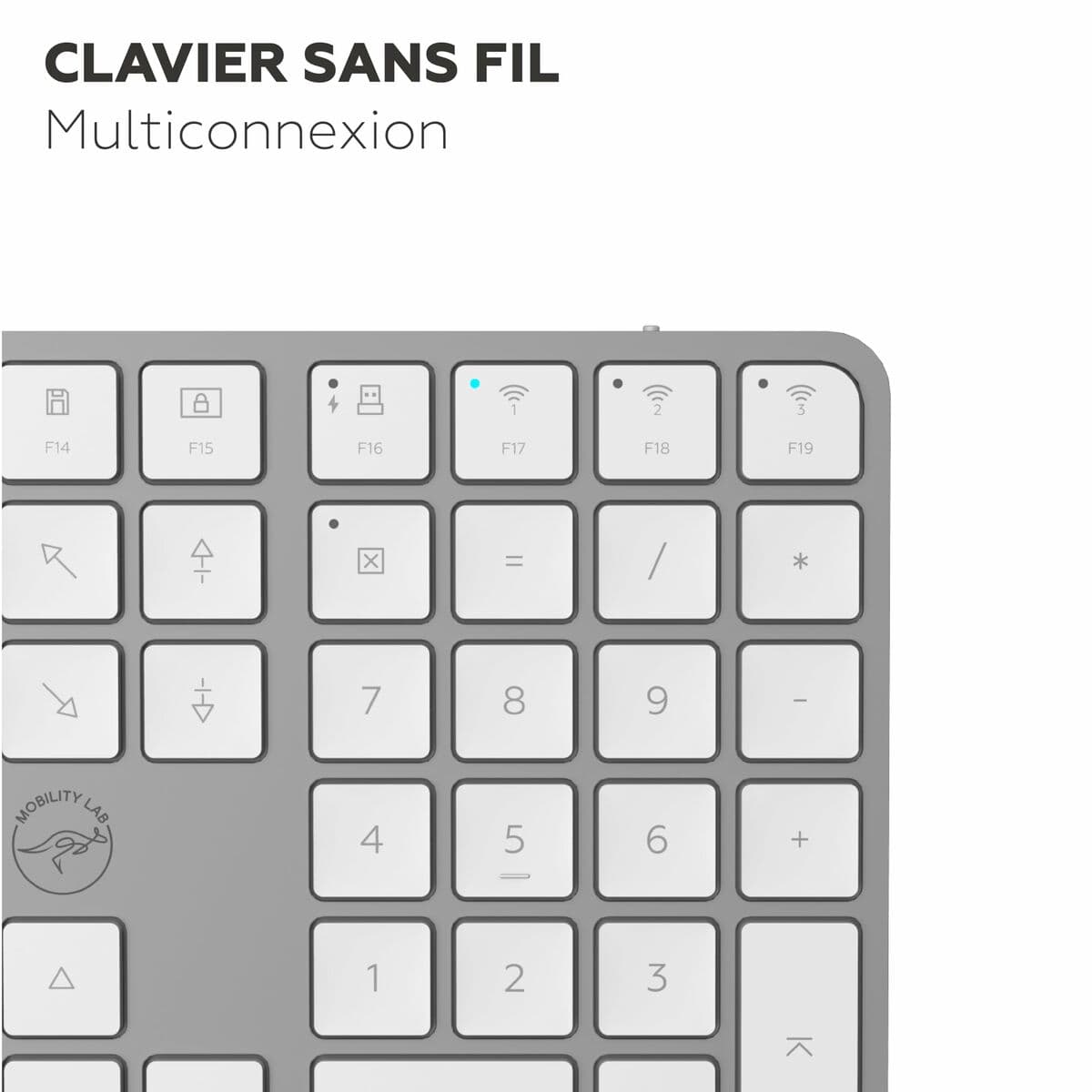 Clavier Mobility Lab KMP2000W Blanc - Image 2