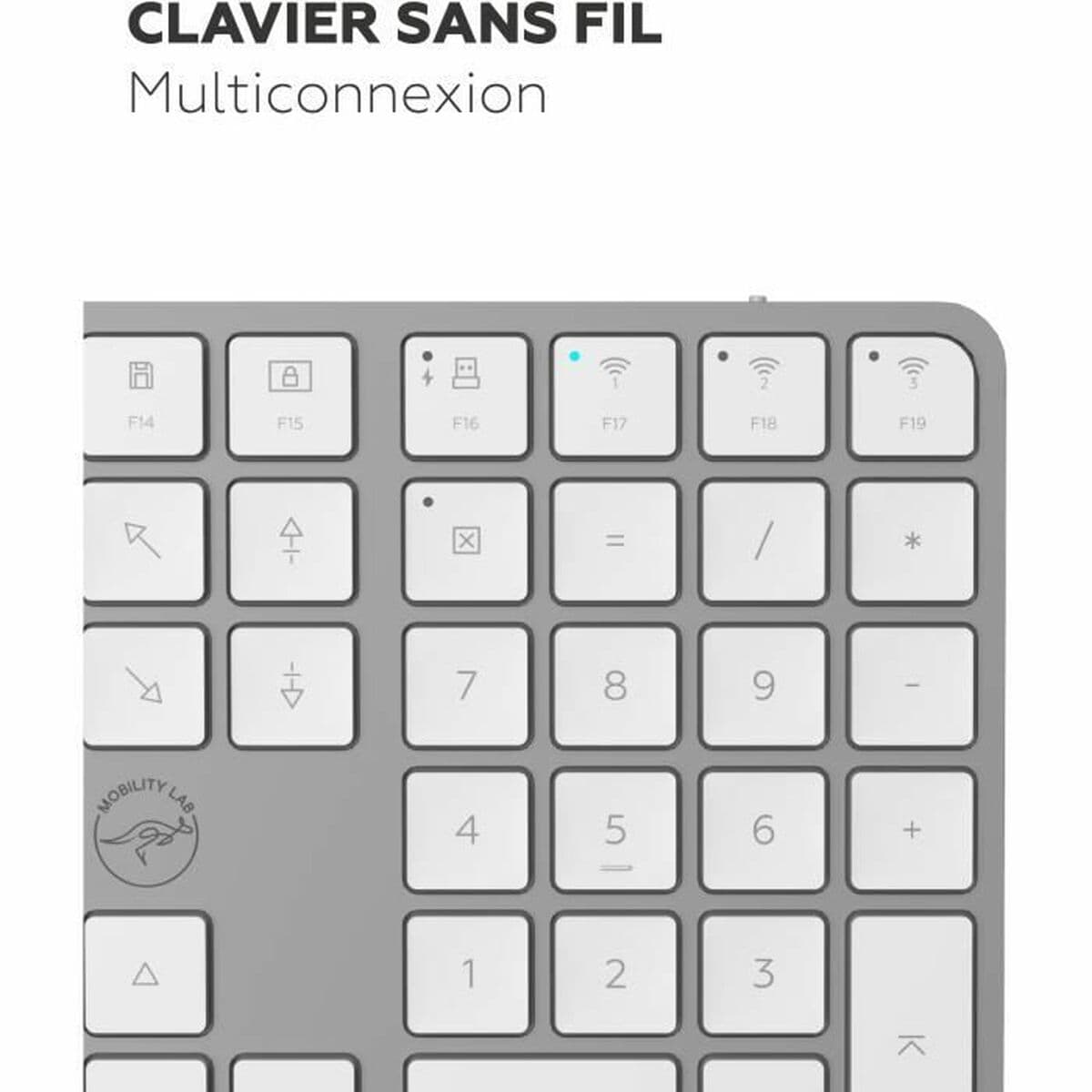 Clavier Mobility Lab KMP2000W Blanc - Image 10
