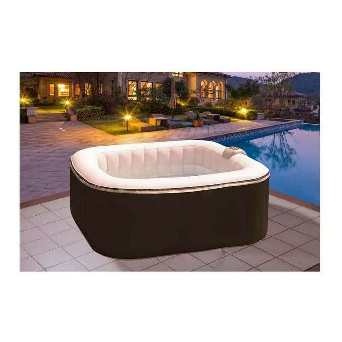 Inflatable Spa Sunspa Kvadrāta Melns 4 personas (155 x 155 x 65 cm) - Image 2
