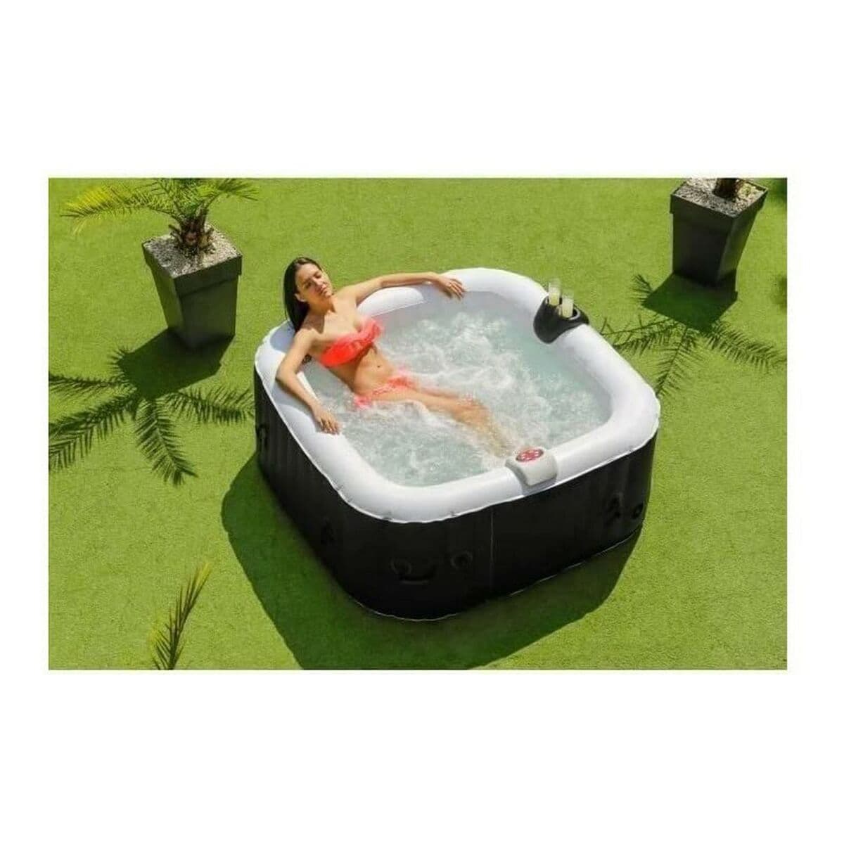 Inflatable Spa Sunspa Kvadrāta Melns 4 personas (155 x 155 x 65 cm) - Image 3