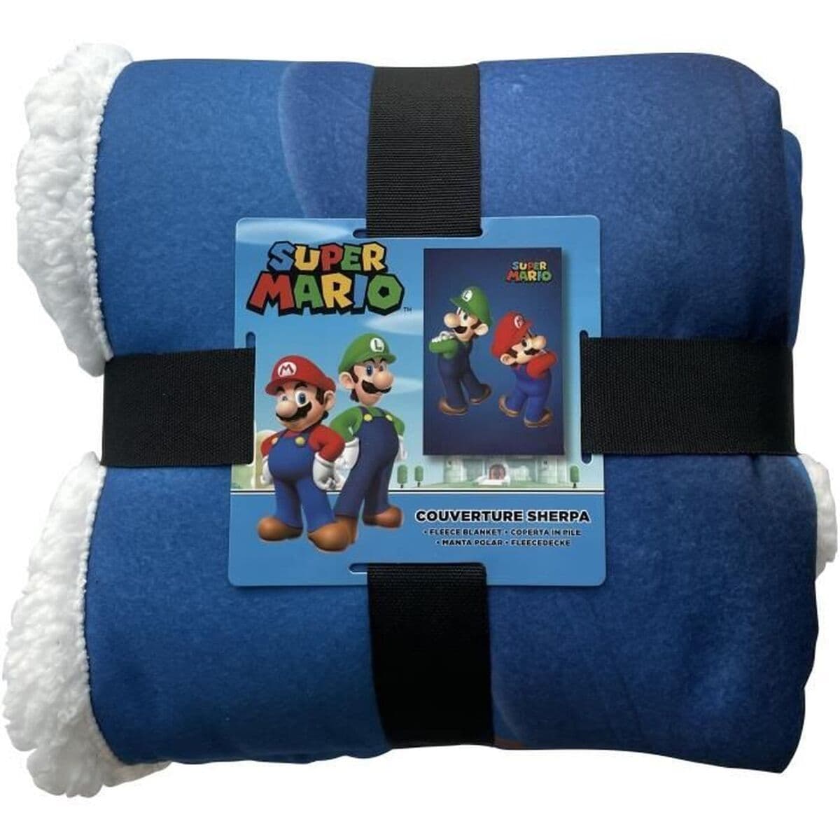 Coperta Mario Bros 25 x 14 x 26 cm Nero animali - Image 2