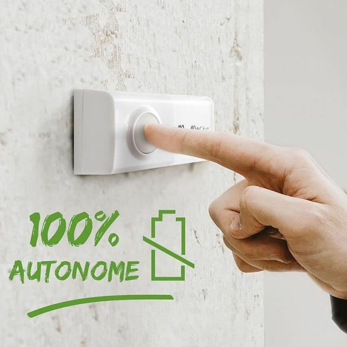 Wireless Türklingel mit Klingelknopf SCS SENTINEL EcoBell 100 100 m - Image 4